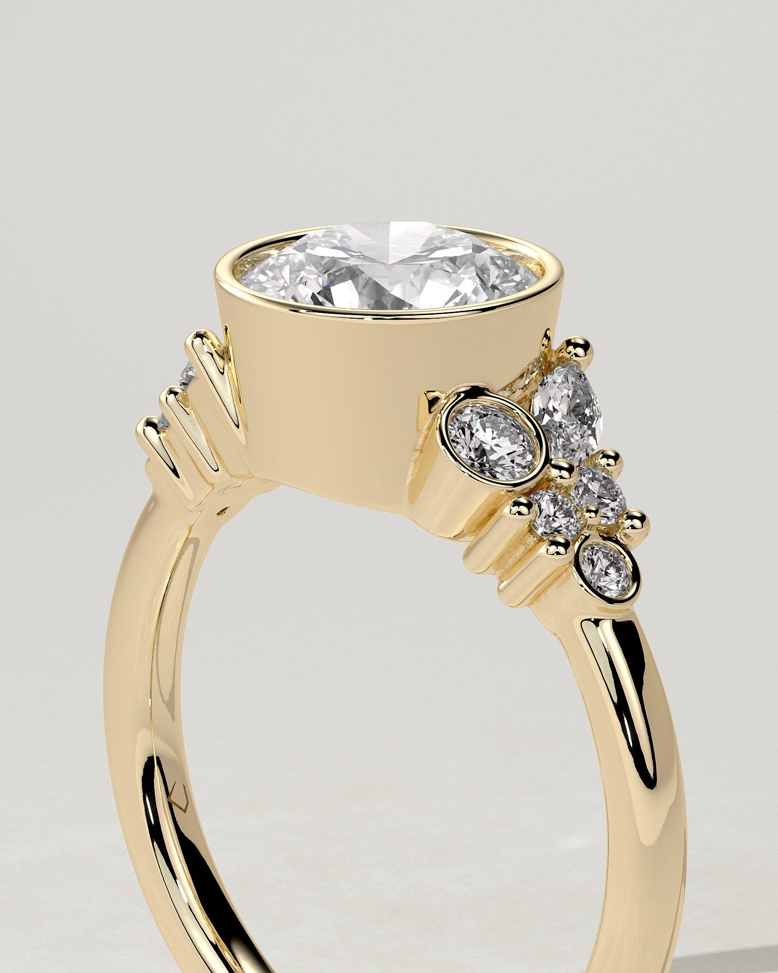 Alessia Solitaire Round Ring