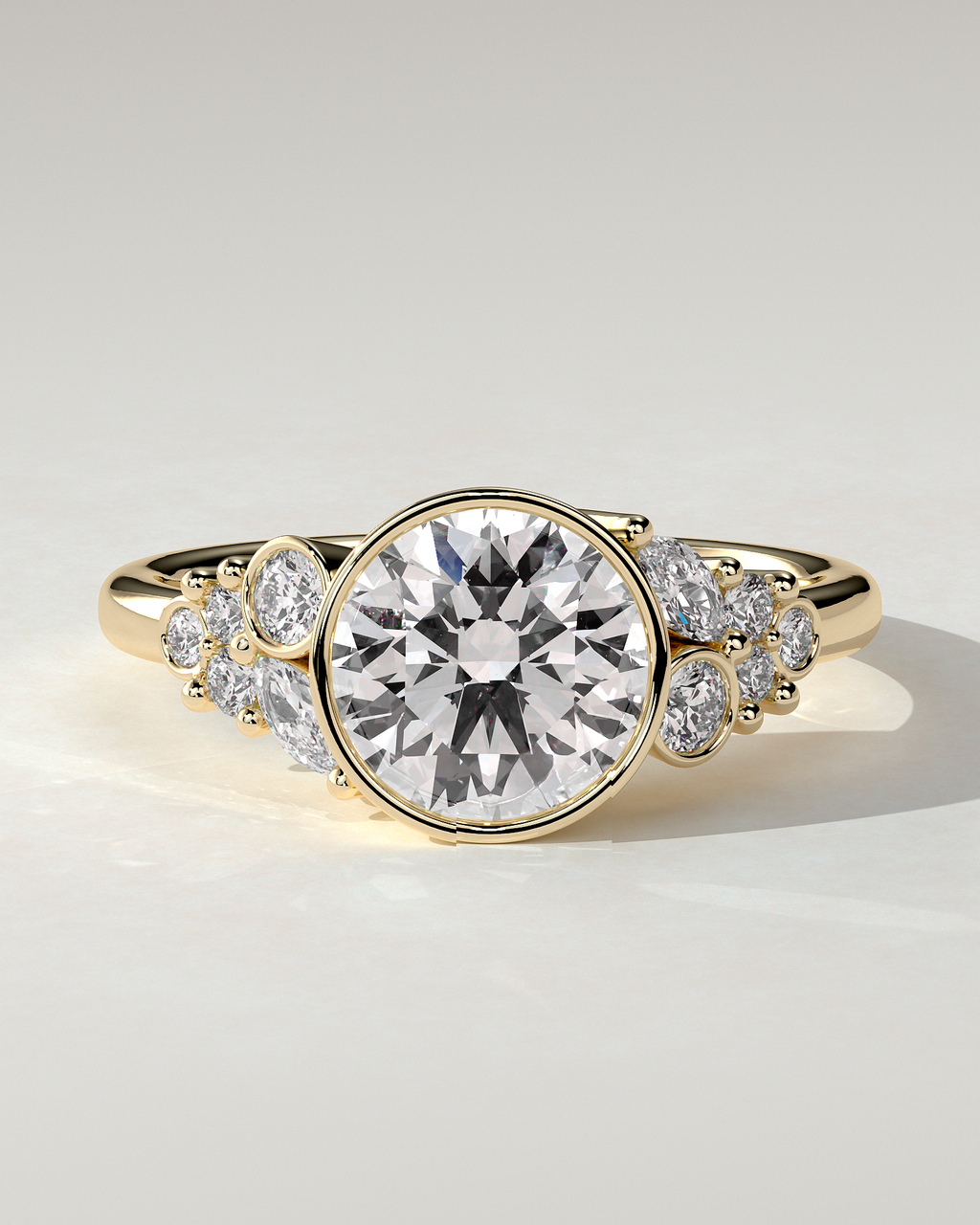 Alessia Solitaire Round Ring