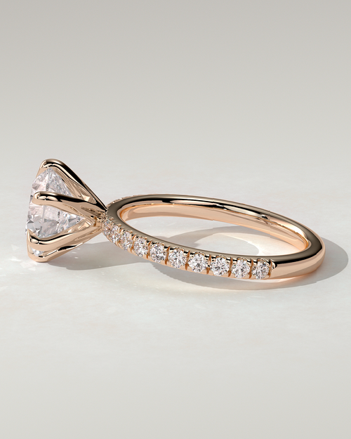Alexandria Solitaire Round Ring