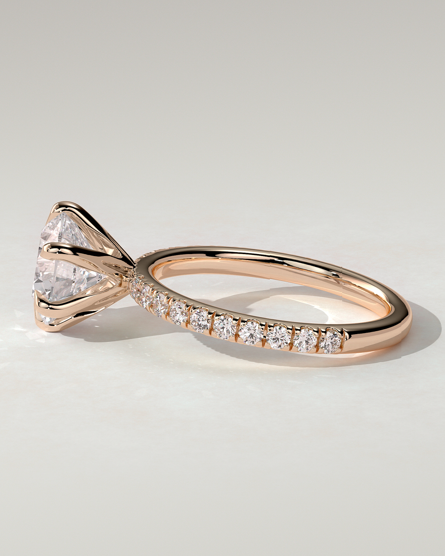 Alexandria Solitaire Round Ring