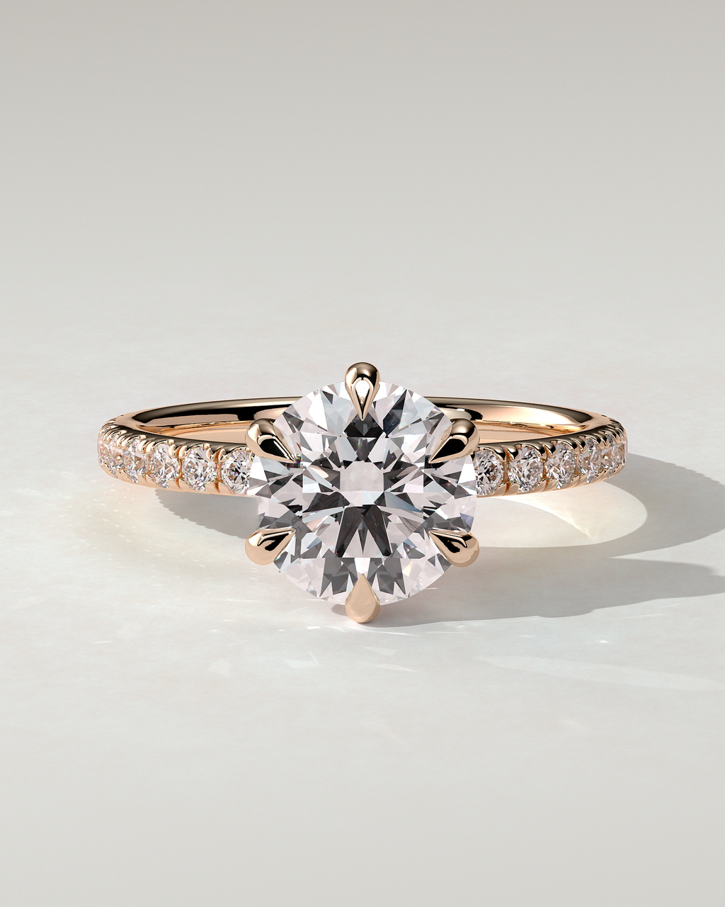 Alexandria Solitaire Round Ring
