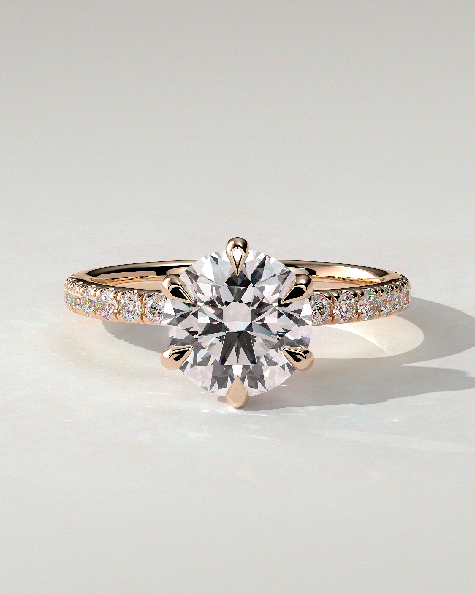 Alexandria Solitaire Round Ring