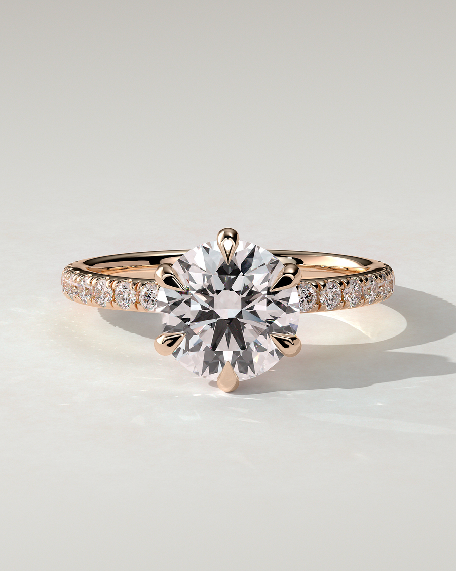 Alexandria Solitaire Round Ring