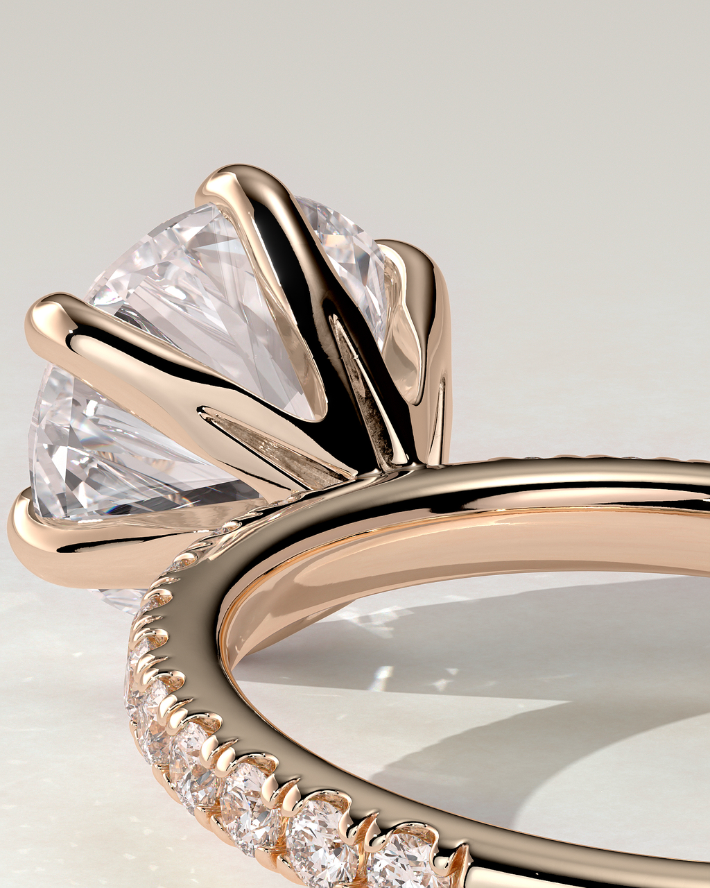 Alexandria Solitaire Round Ring