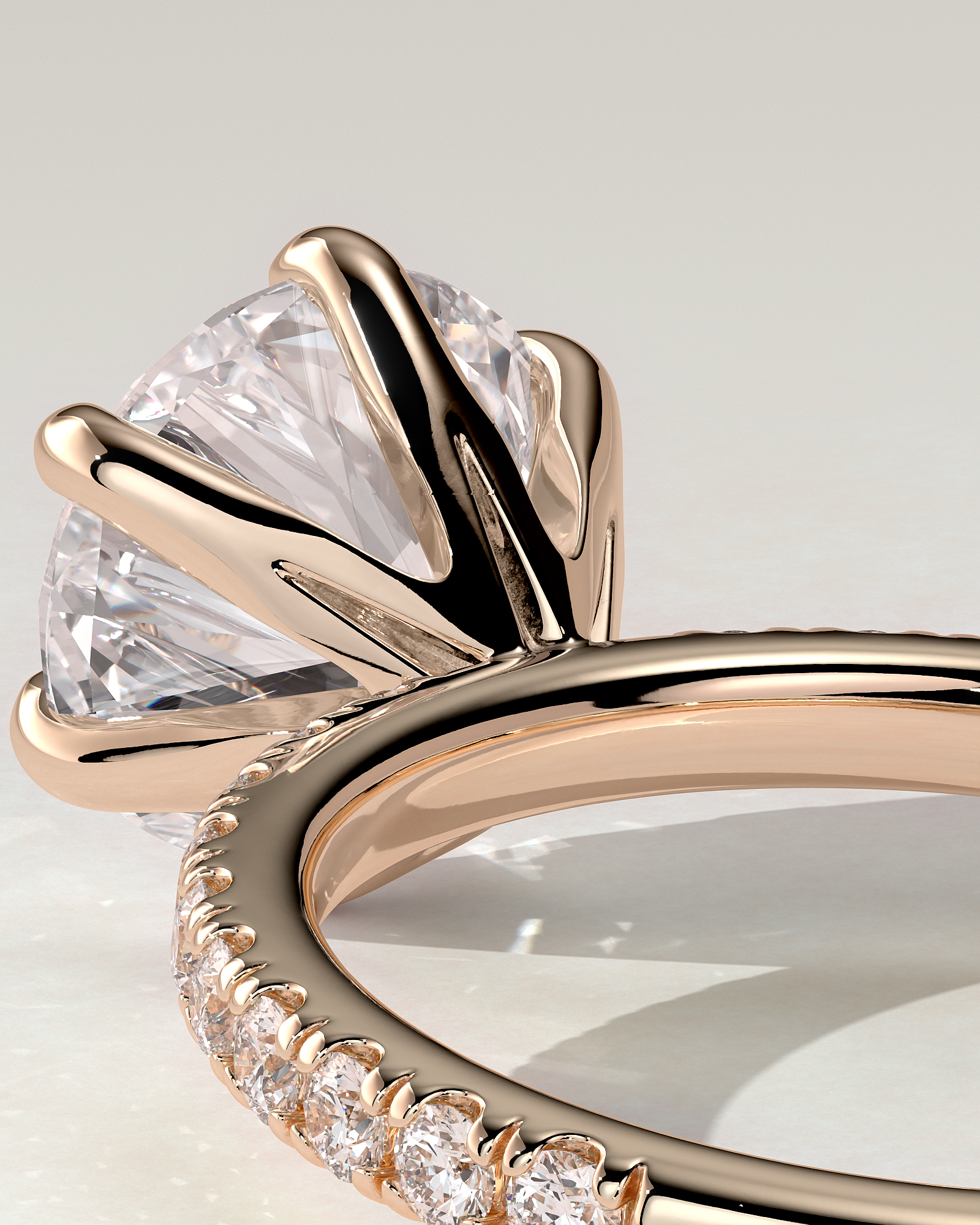 Alexandria Solitaire Round Ring