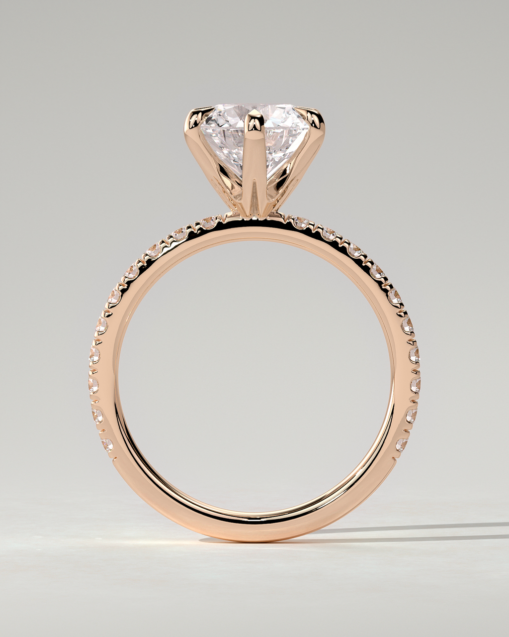 Alexandria Solitaire Round Ring