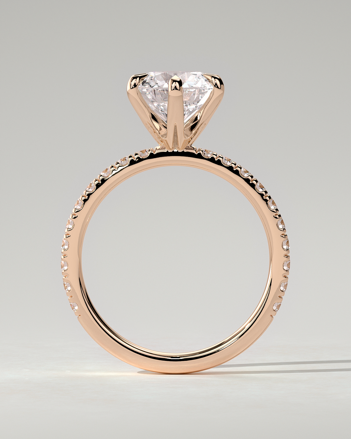 Alexandria Solitaire Round Ring