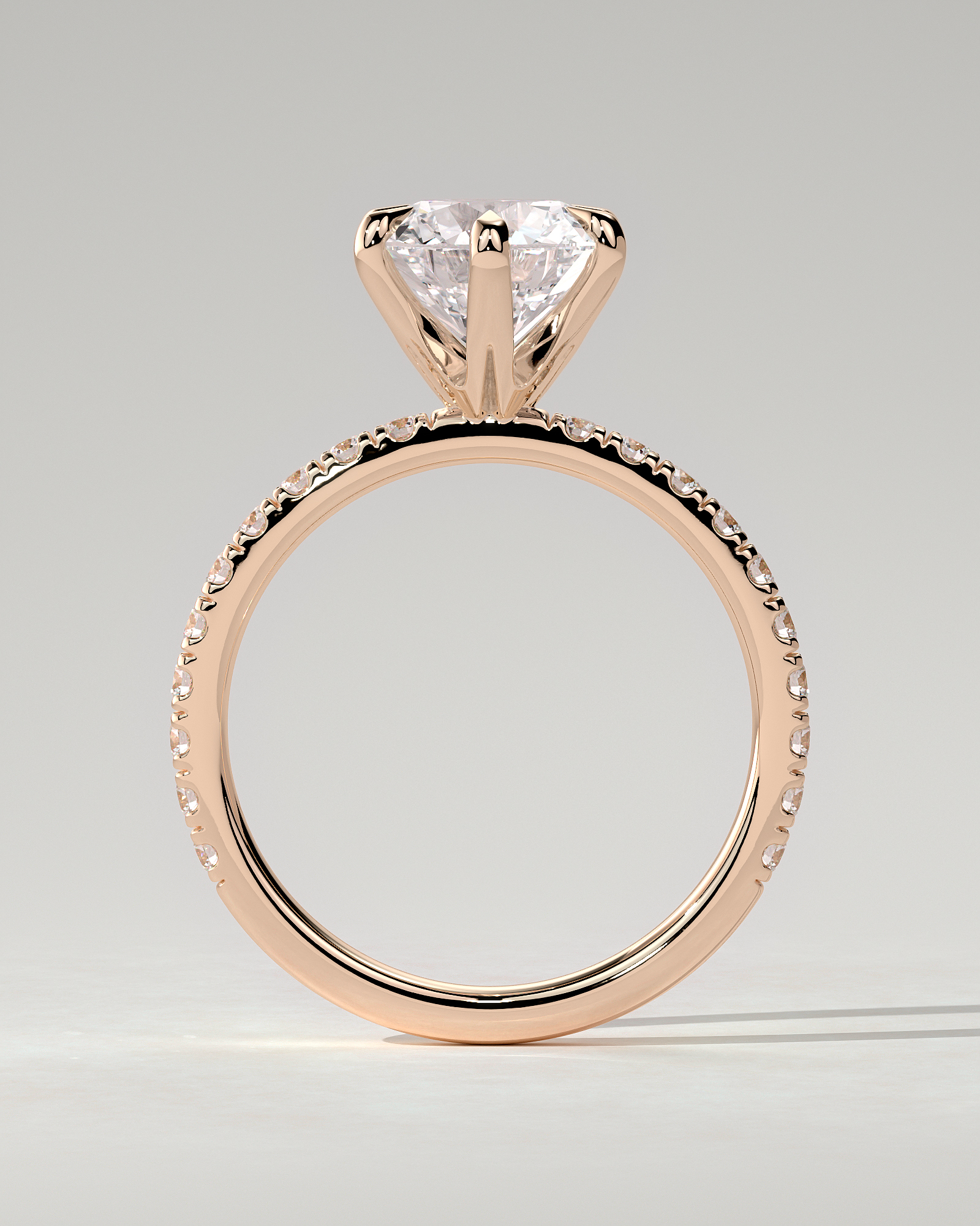 Alexandria Solitaire Round Ring