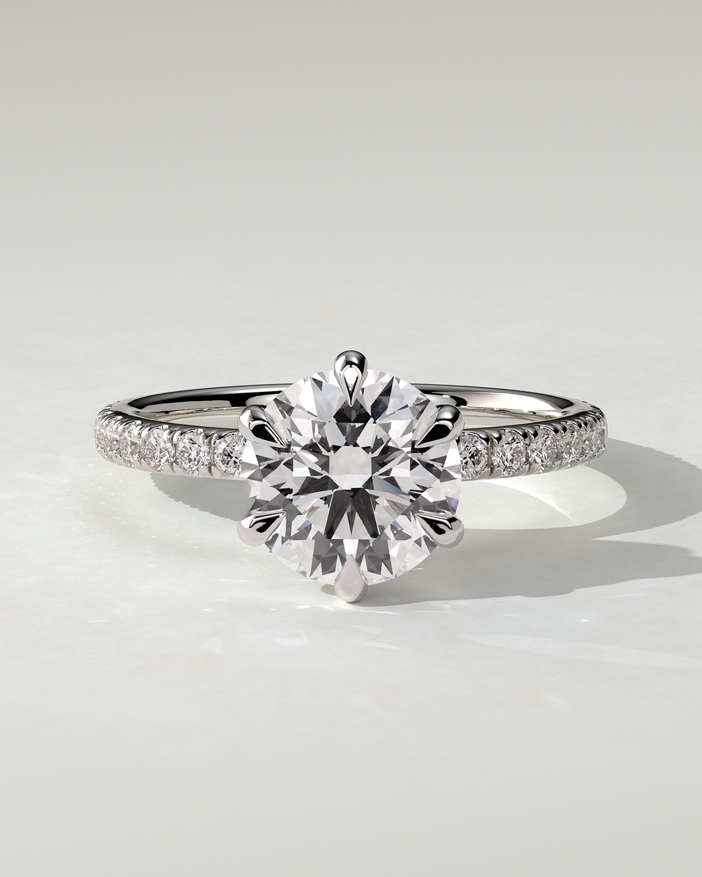 Alexandria Solitaire Round Ring