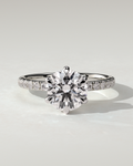 Alexandria Solitaire Round Ring