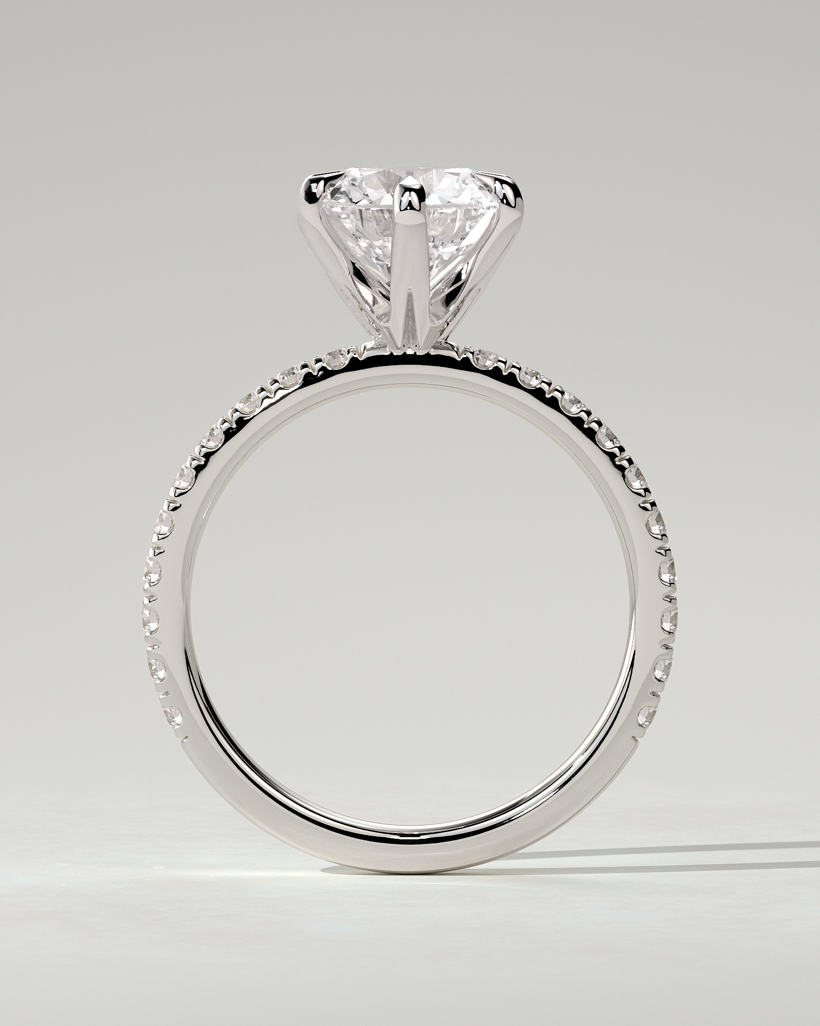 Alexandria Solitaire Round Ring