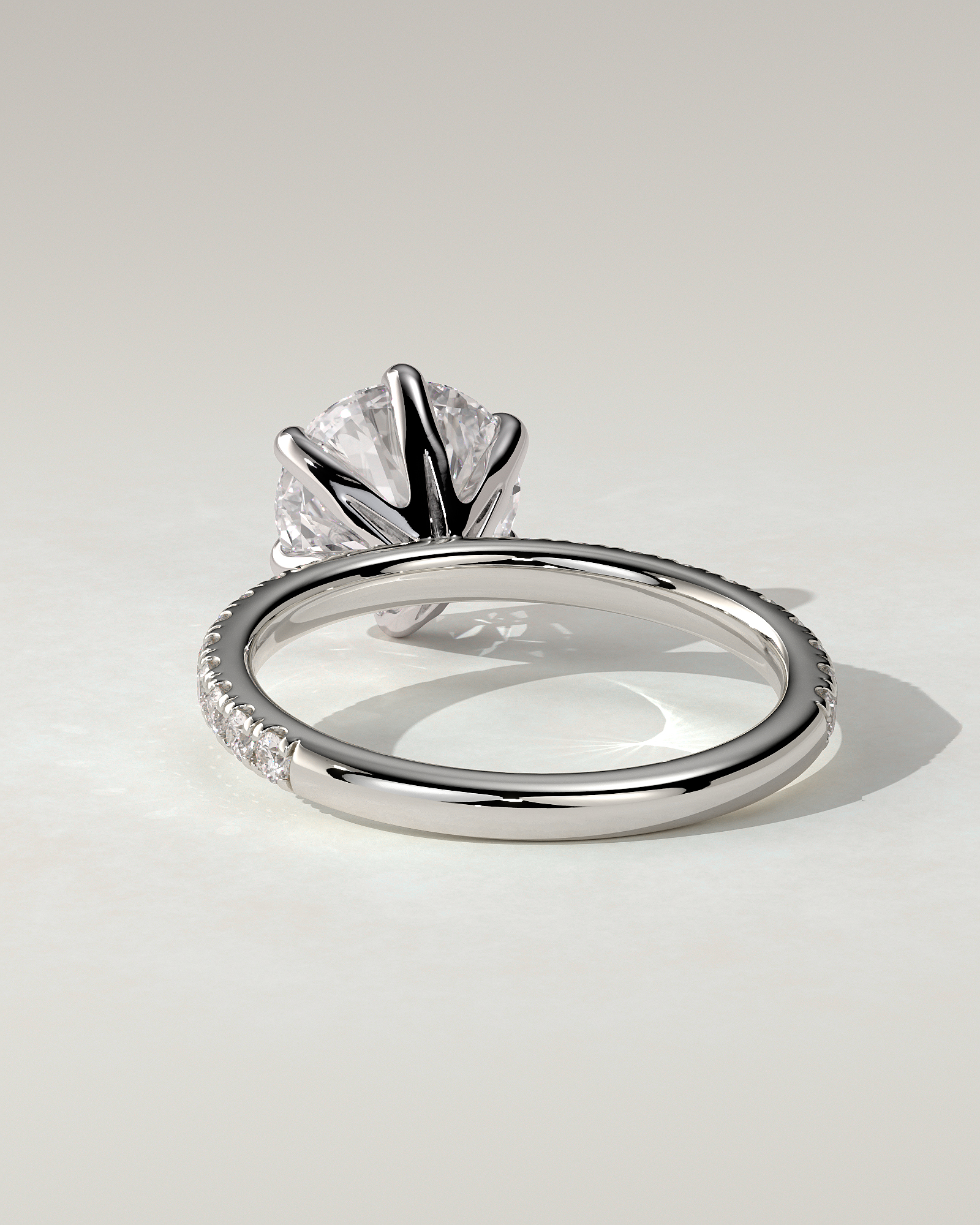 Alexandria Solitaire Round Ring