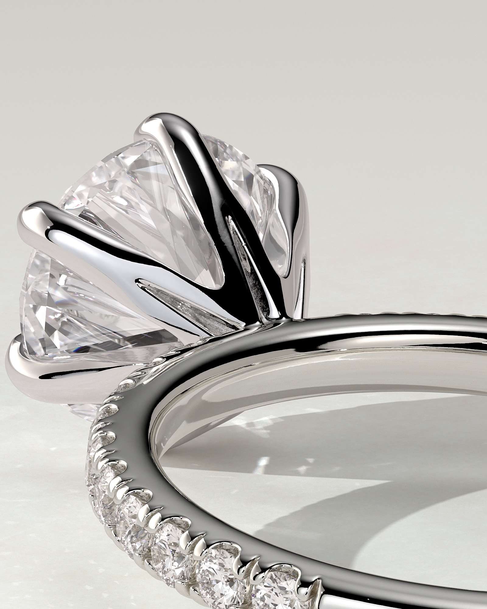 Alexandria Solitaire Round Ring