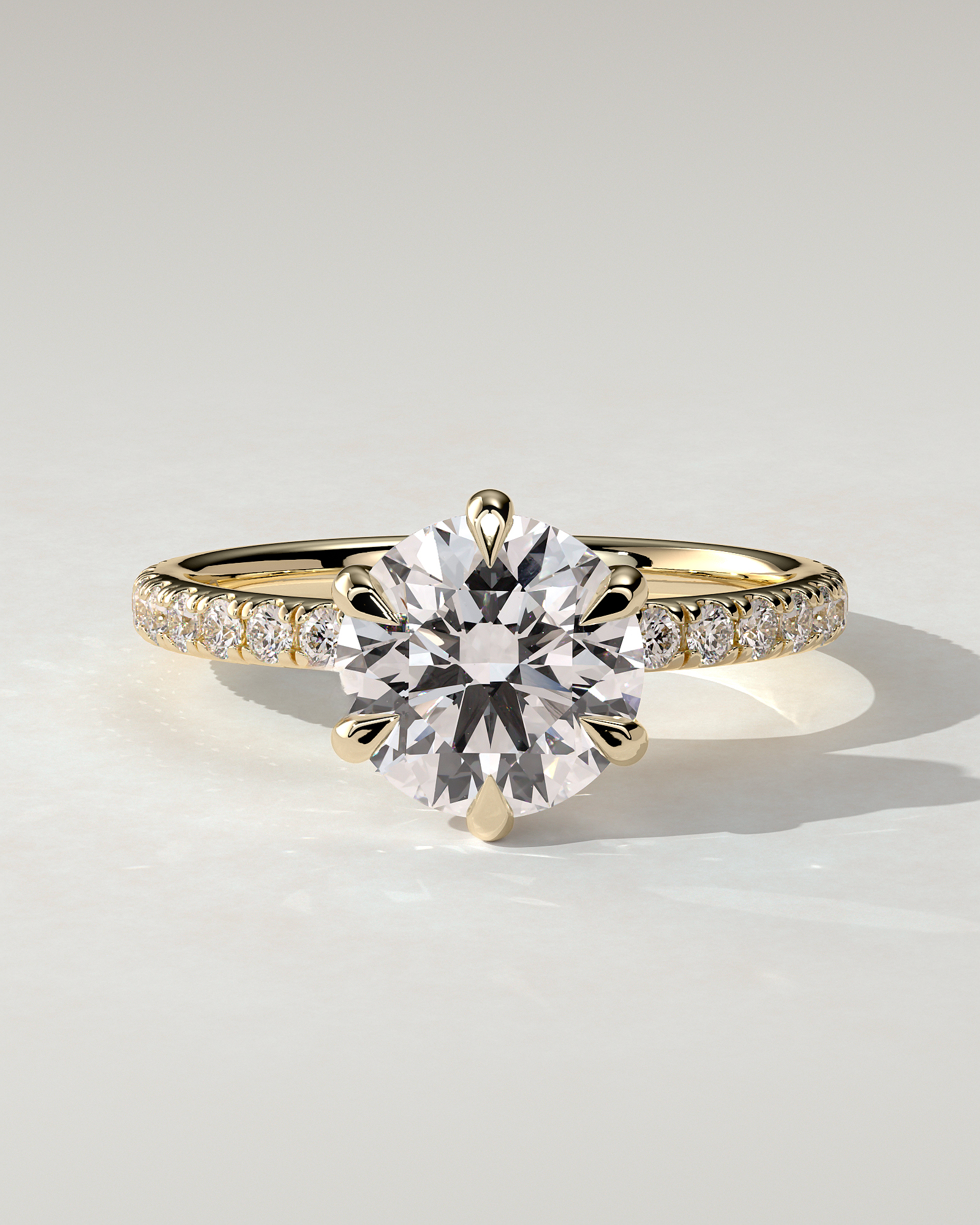 Alexandria Solitaire Round Ring