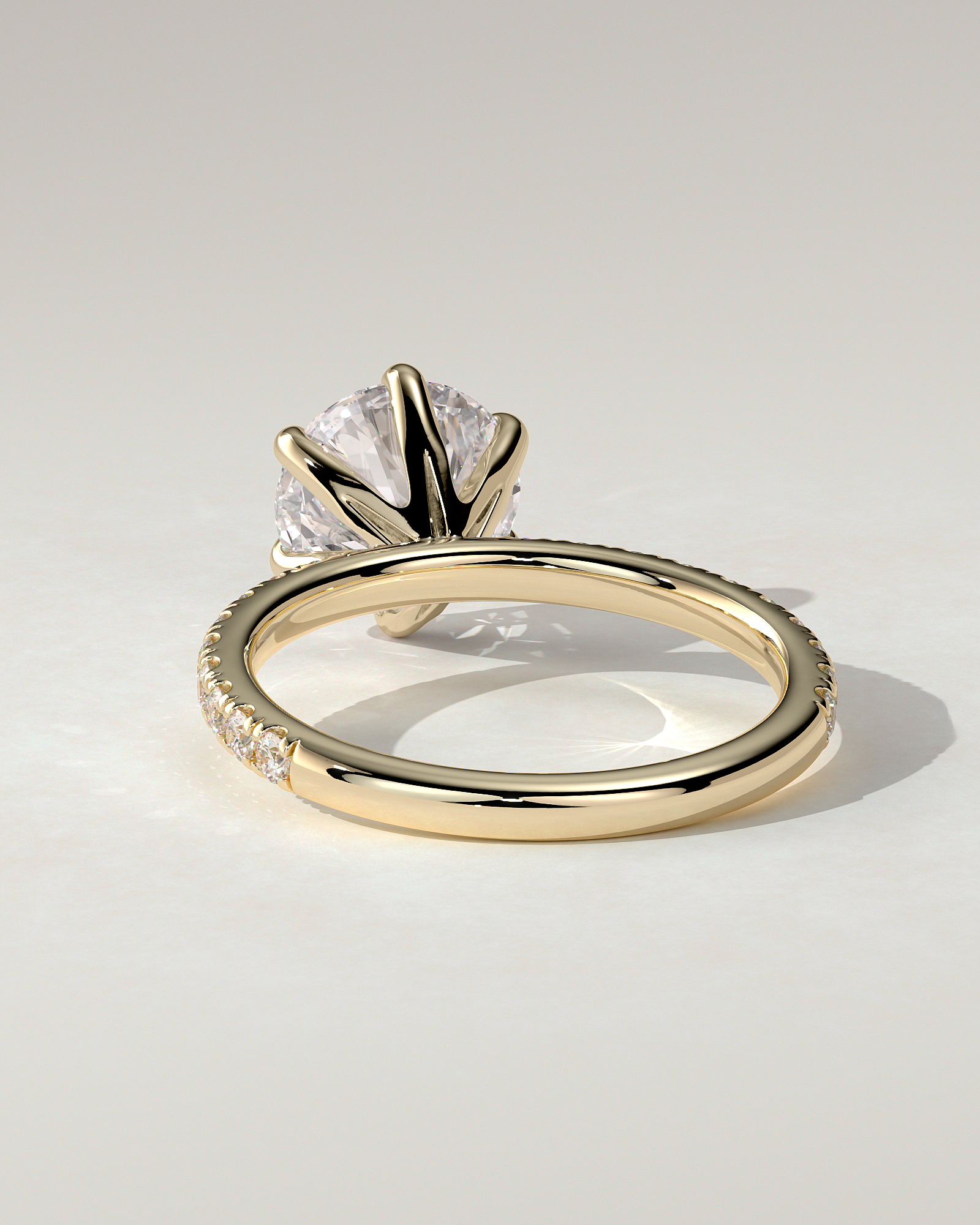 Alexandria Solitaire Round Ring