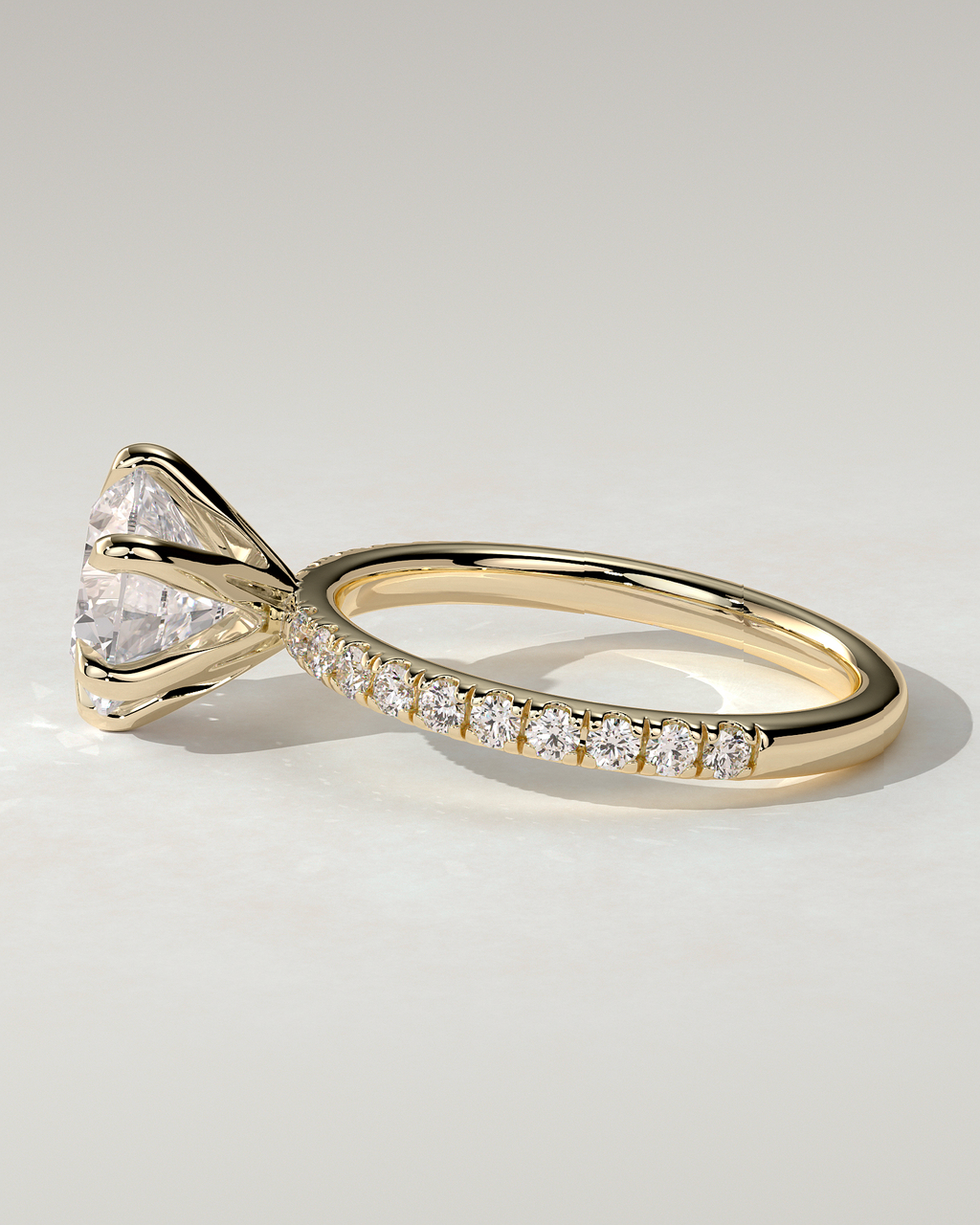 Alexandria Solitaire Round Ring
