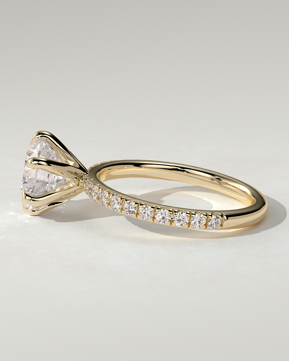 Alexandria Solitaire Round Ring