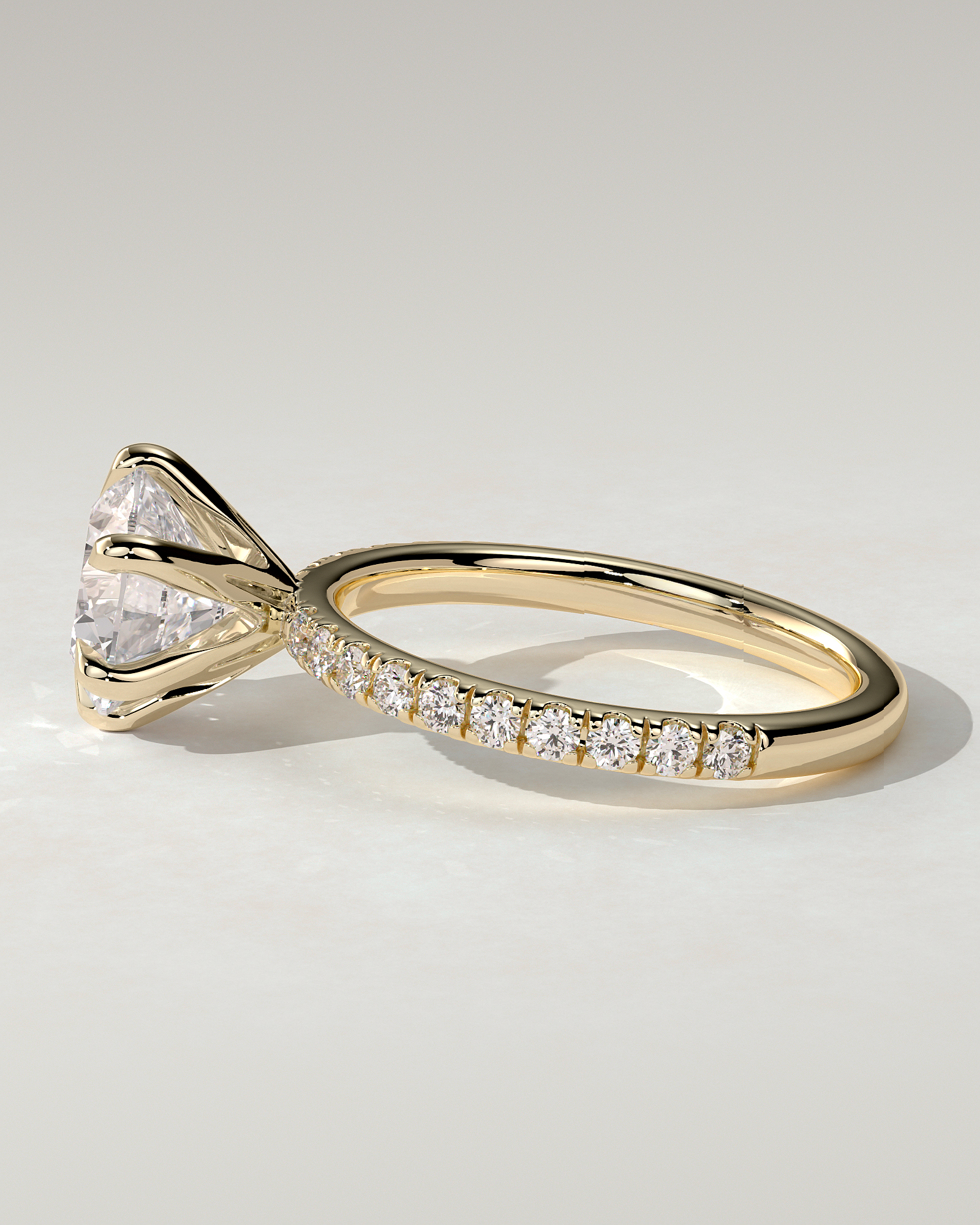 Alexandria Solitaire Round Ring