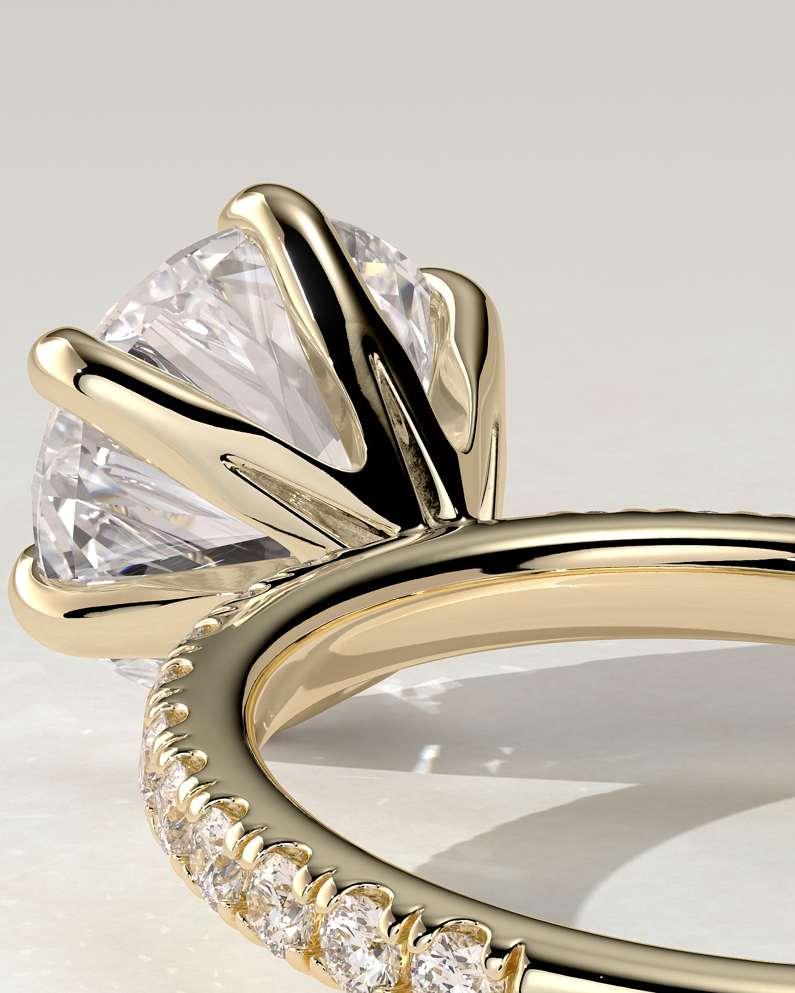 Alexandria Solitaire Round Ring