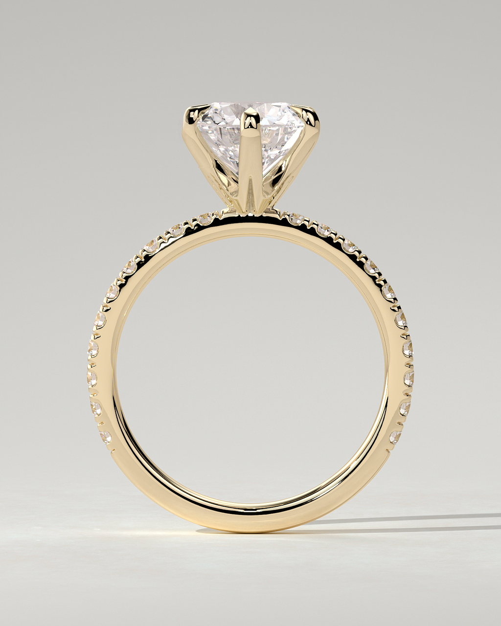Alexandria Solitaire Round Ring