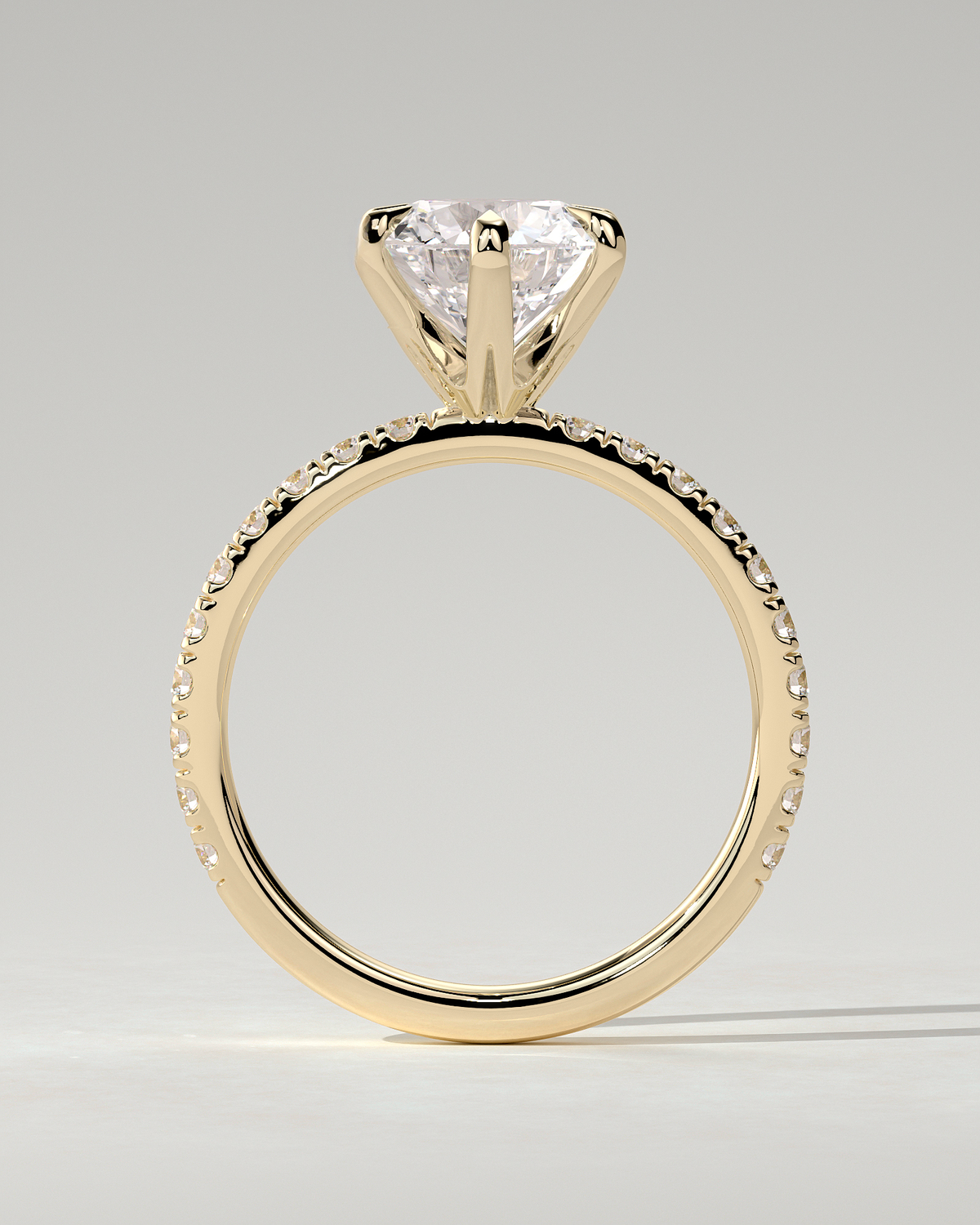Alexandria Solitaire Round Ring