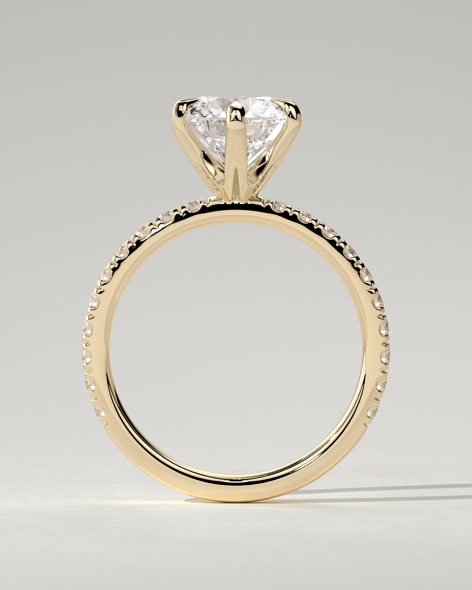 Alexandria Solitaire Round Ring