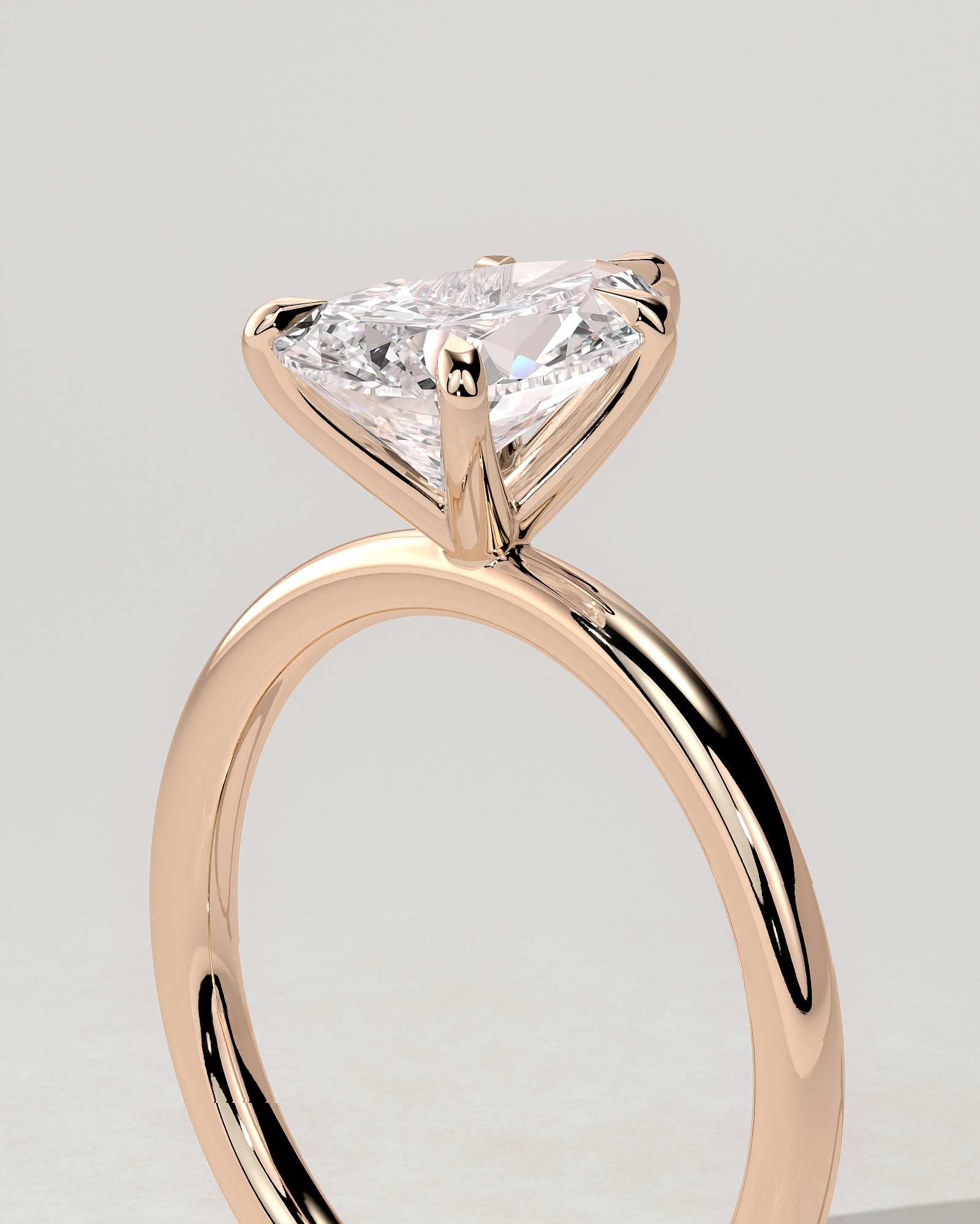 Alia Solitaire Pear Ring