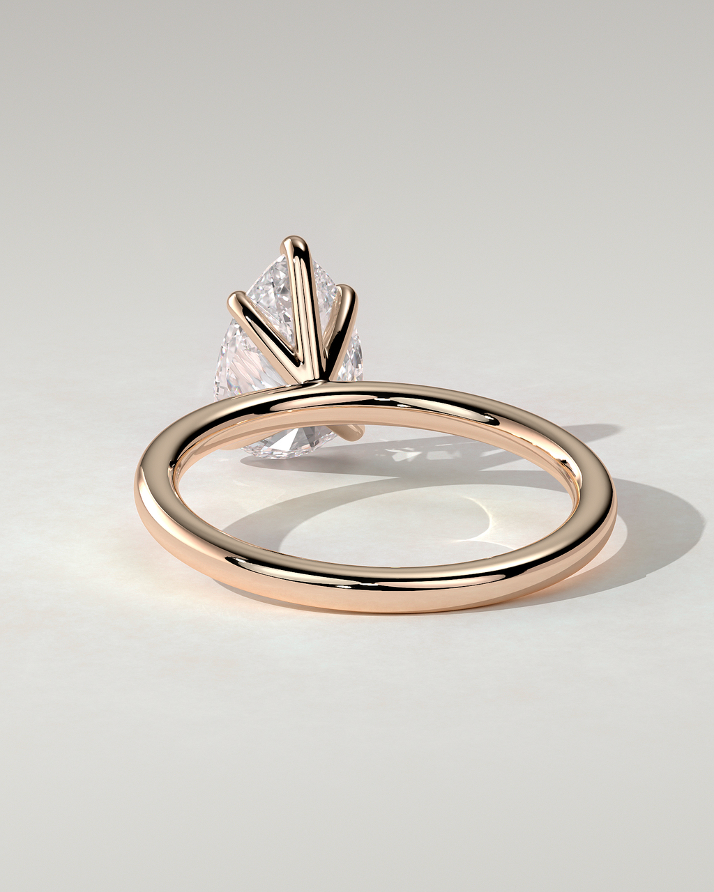 Alia Solitaire Pear Ring