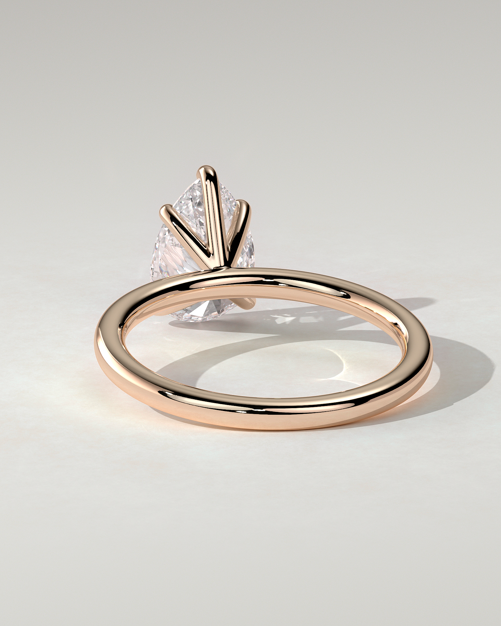 Alia Solitaire Pear Ring