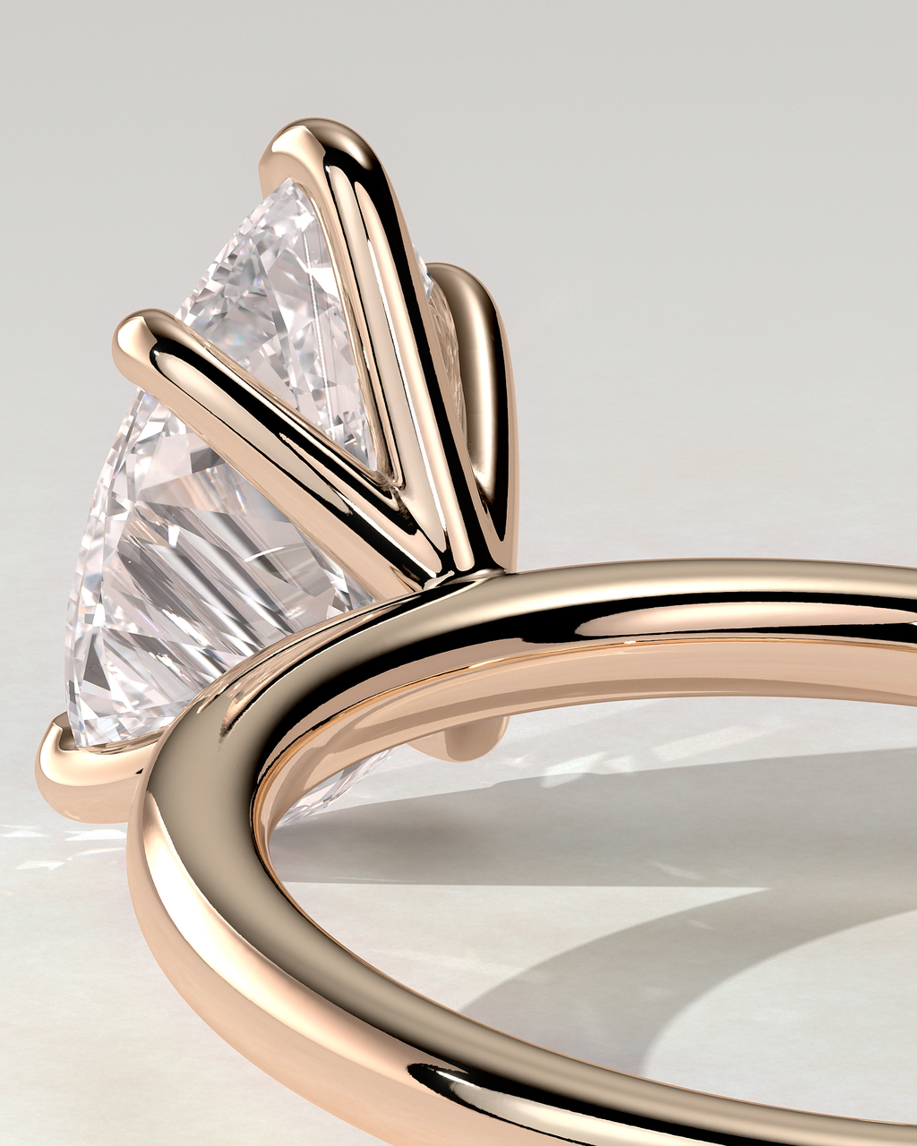 Alia Solitaire Pear Ring