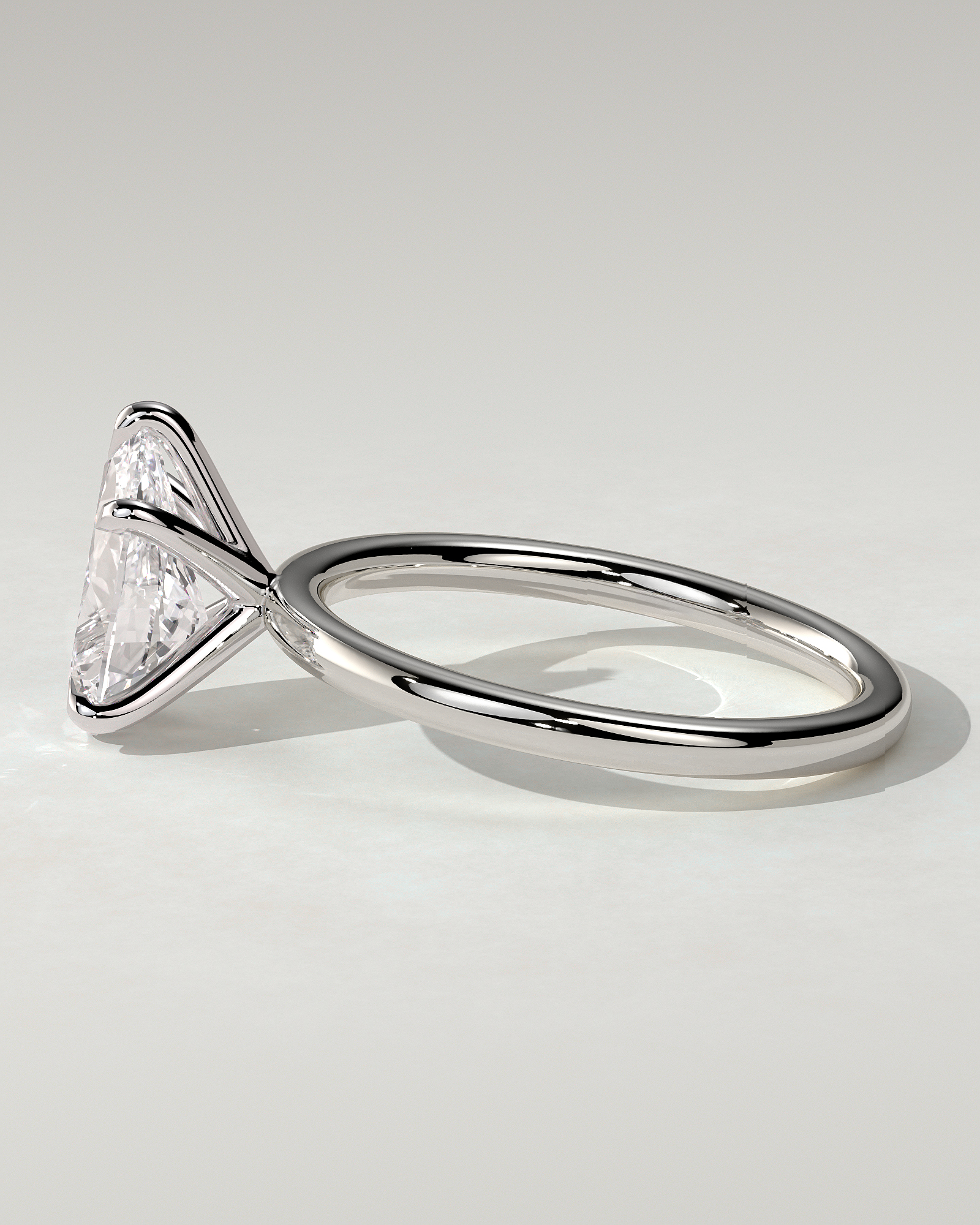 Alia Solitaire Pear Ring