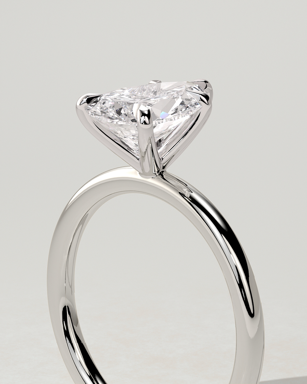 Alia Solitaire Pear Ring