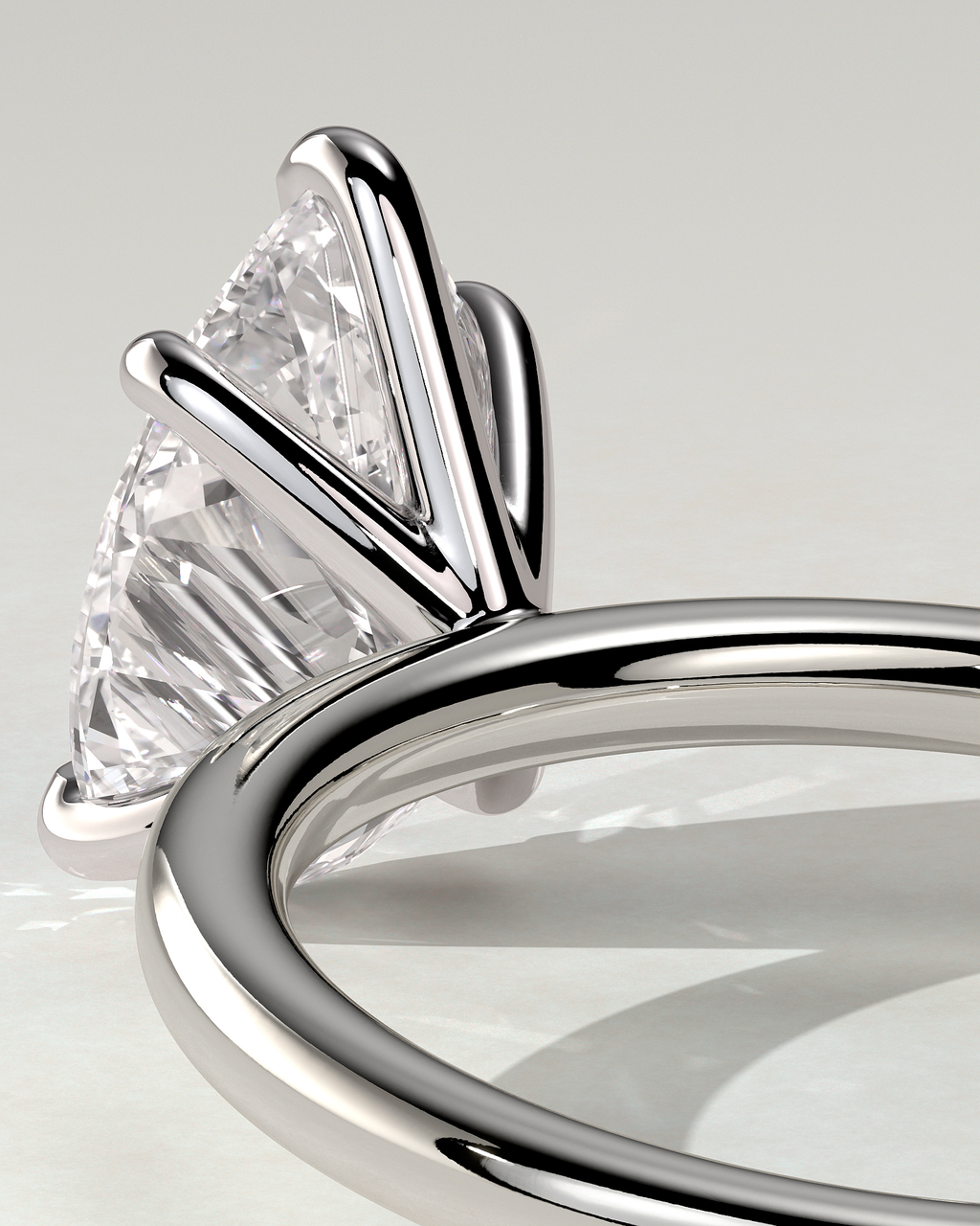 Alia Solitaire Pear Ring