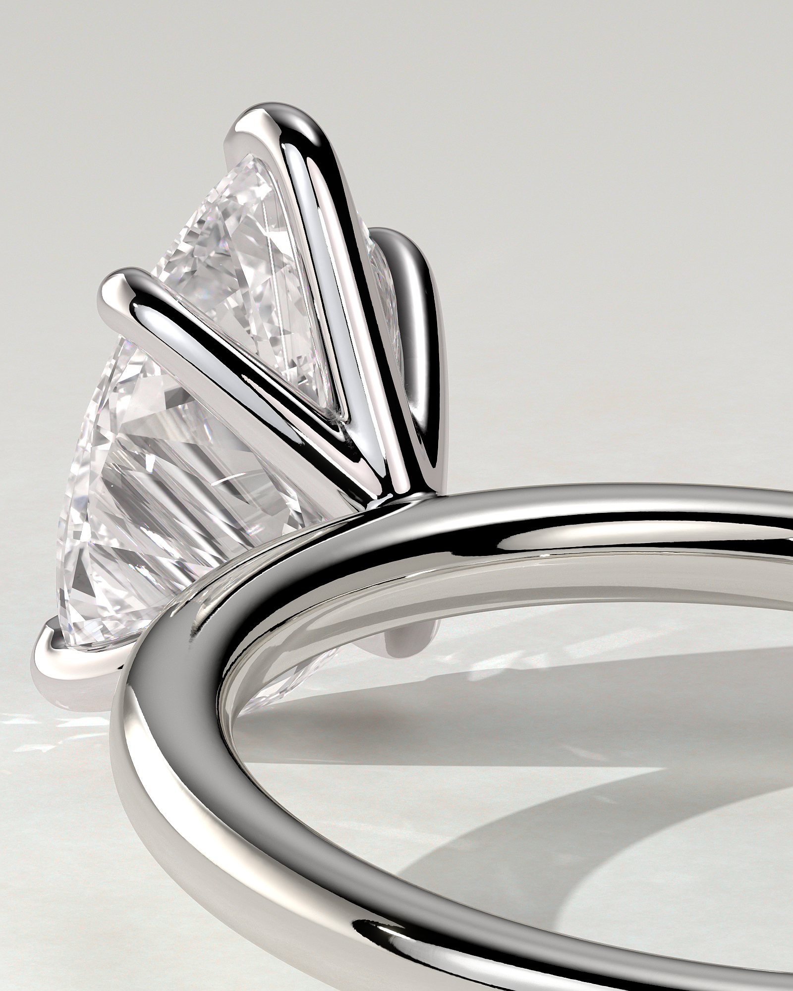 Alia Solitaire Pear Ring