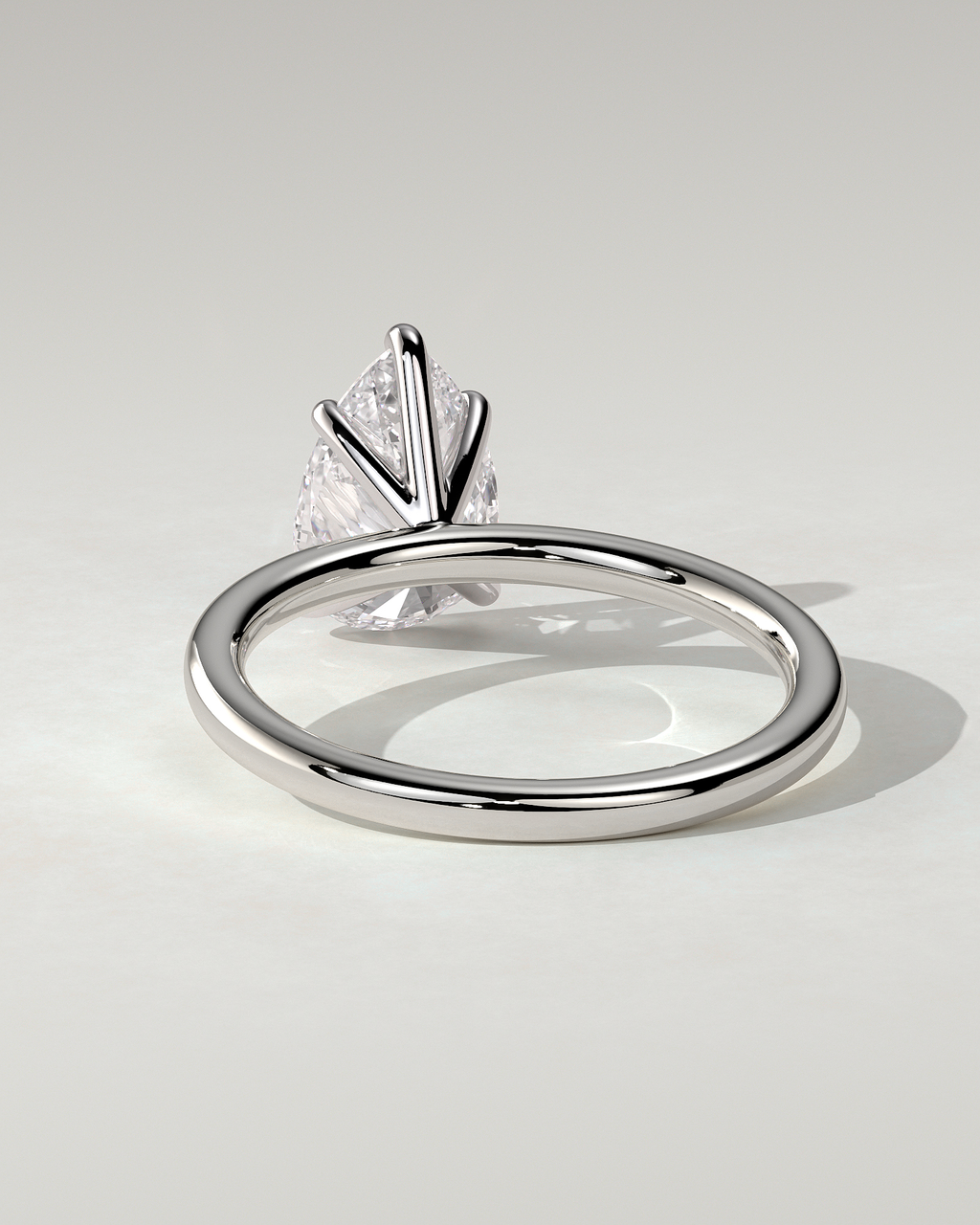 Alia Solitaire Pear Ring