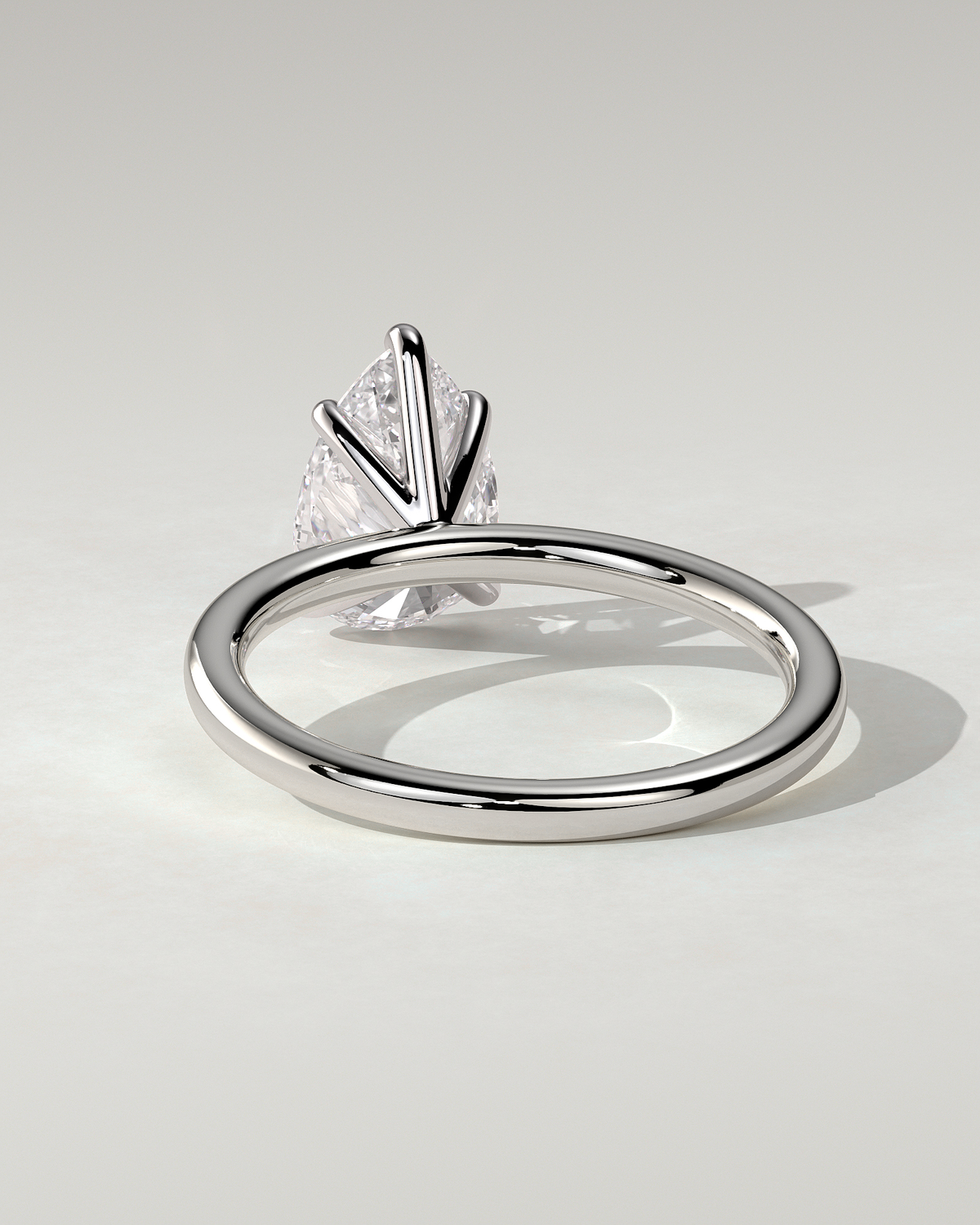 Alia Solitaire Pear Ring