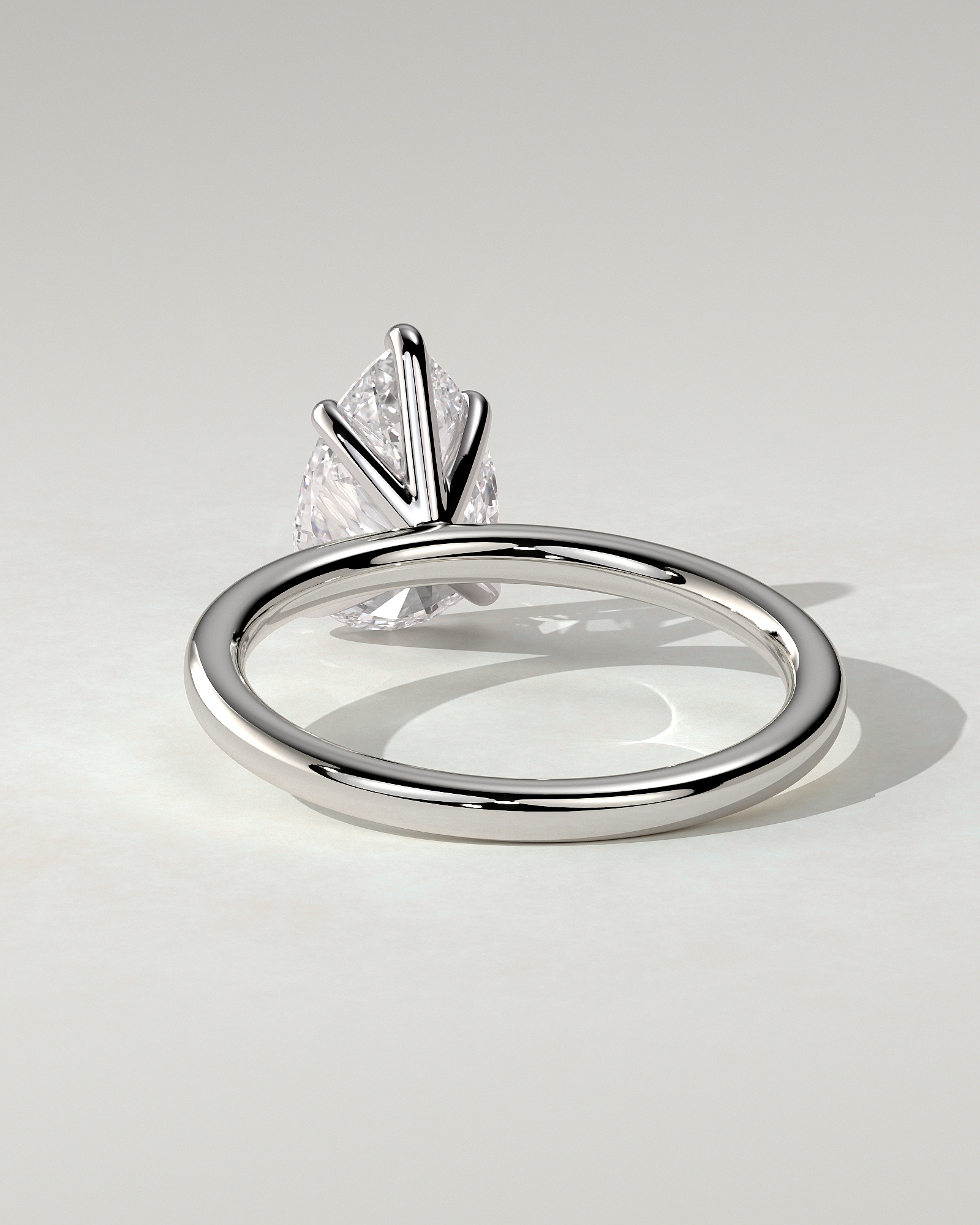 Alia Solitaire Pear Ring