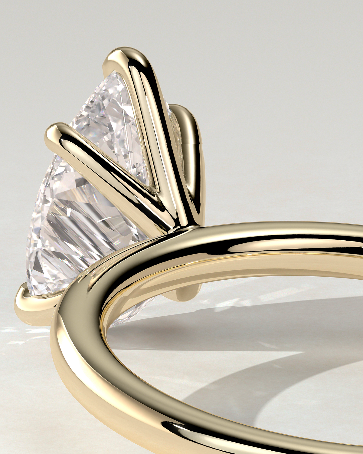 Alia Solitaire Pear Ring
