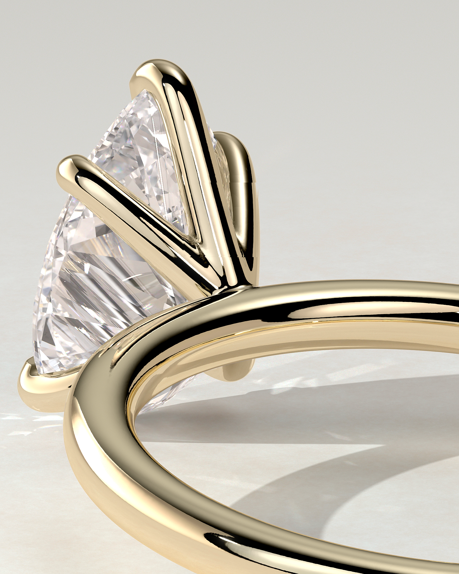 Alia Solitaire Pear Ring