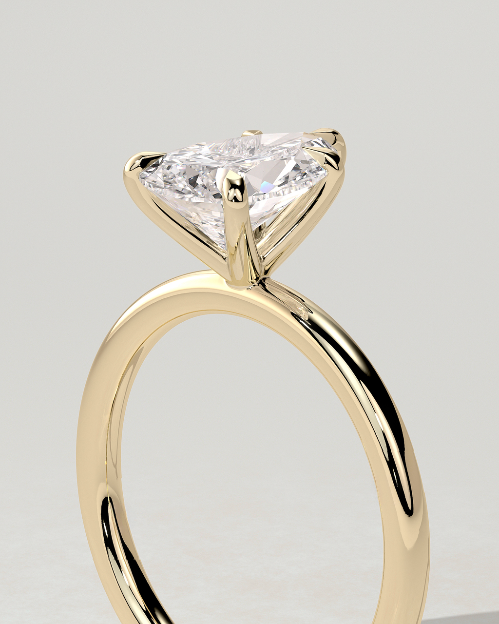 Alia Solitaire Pear Ring