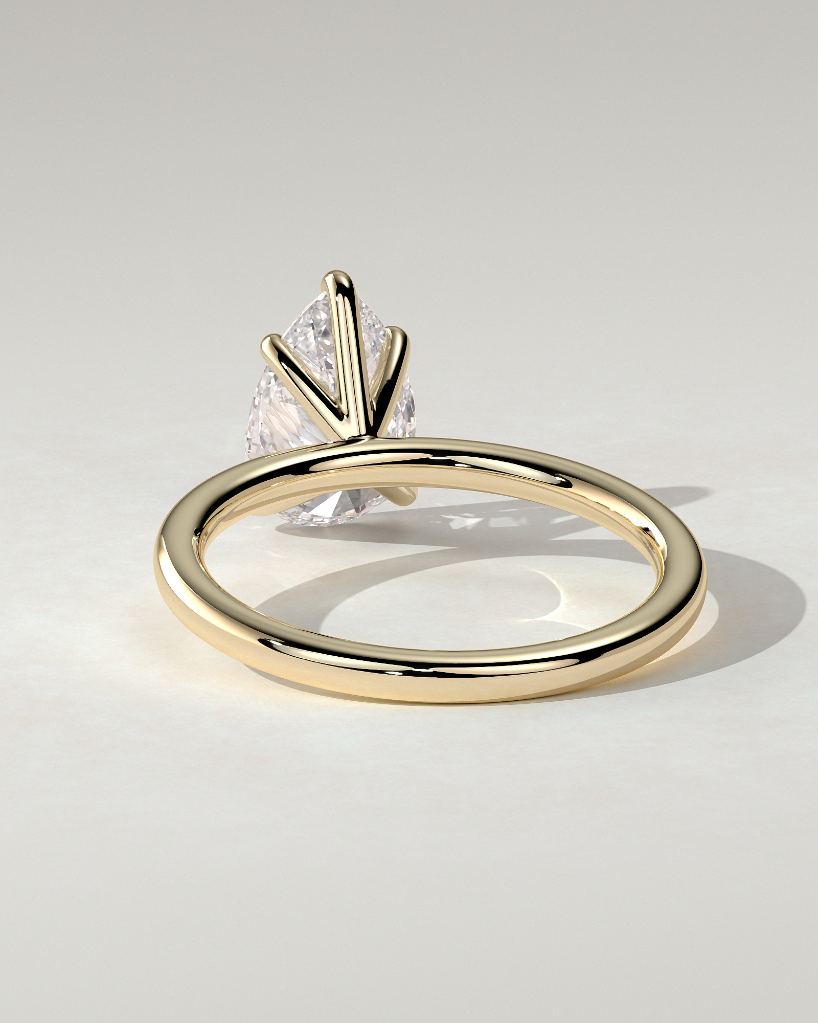 Alia Solitaire Pear Ring