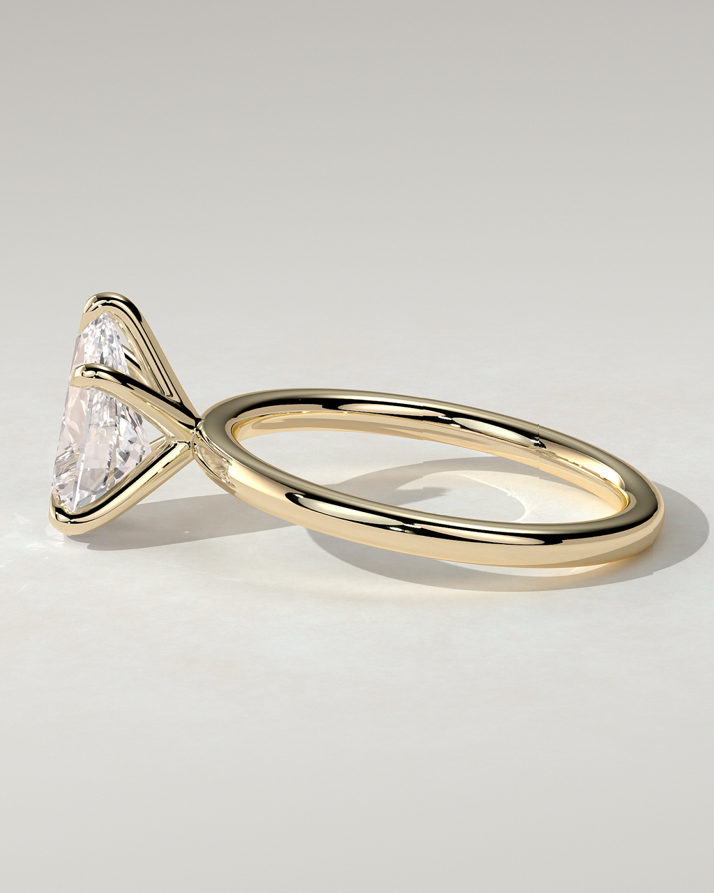 Alia Solitaire Pear Ring