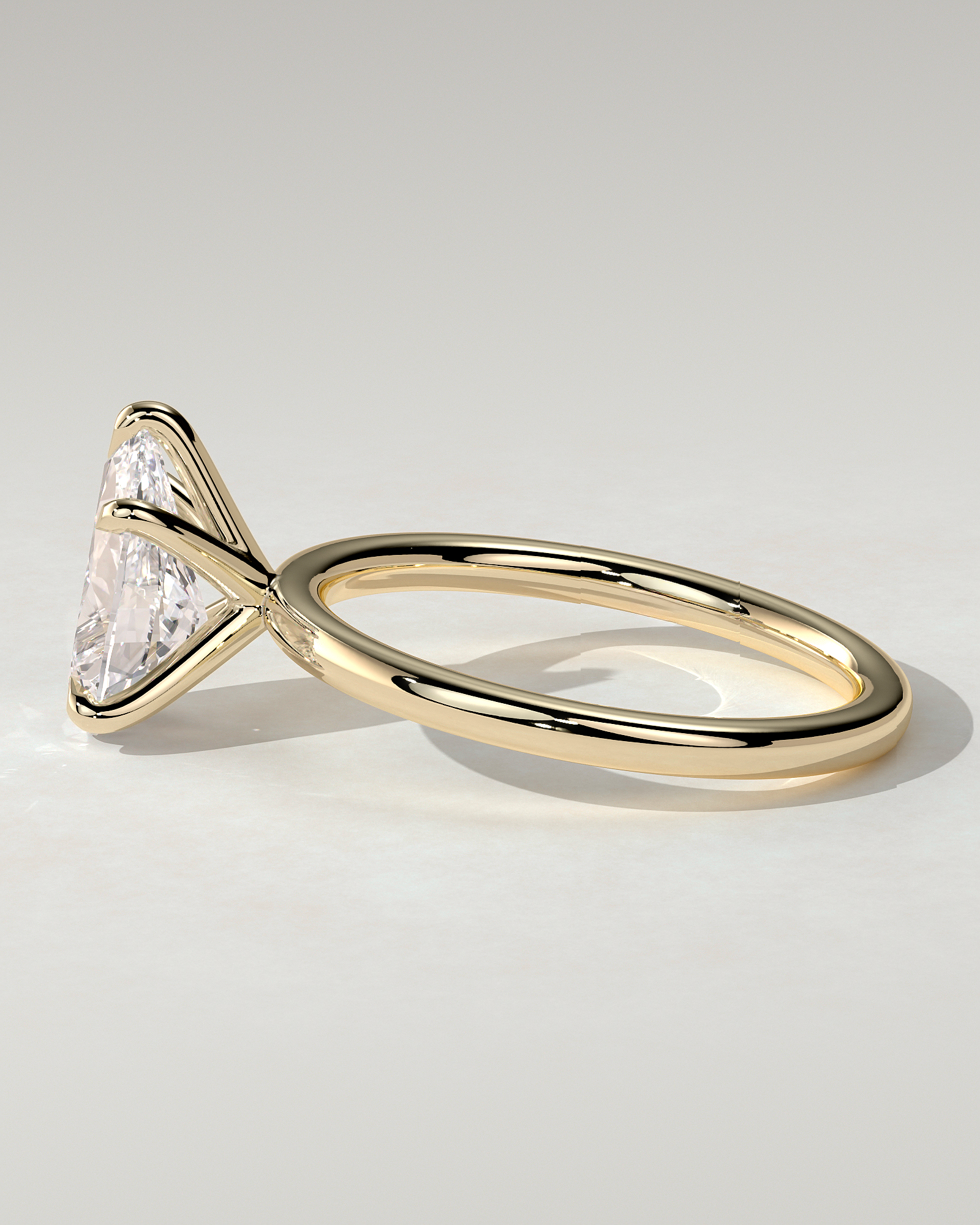 Alia Solitaire Pear Ring