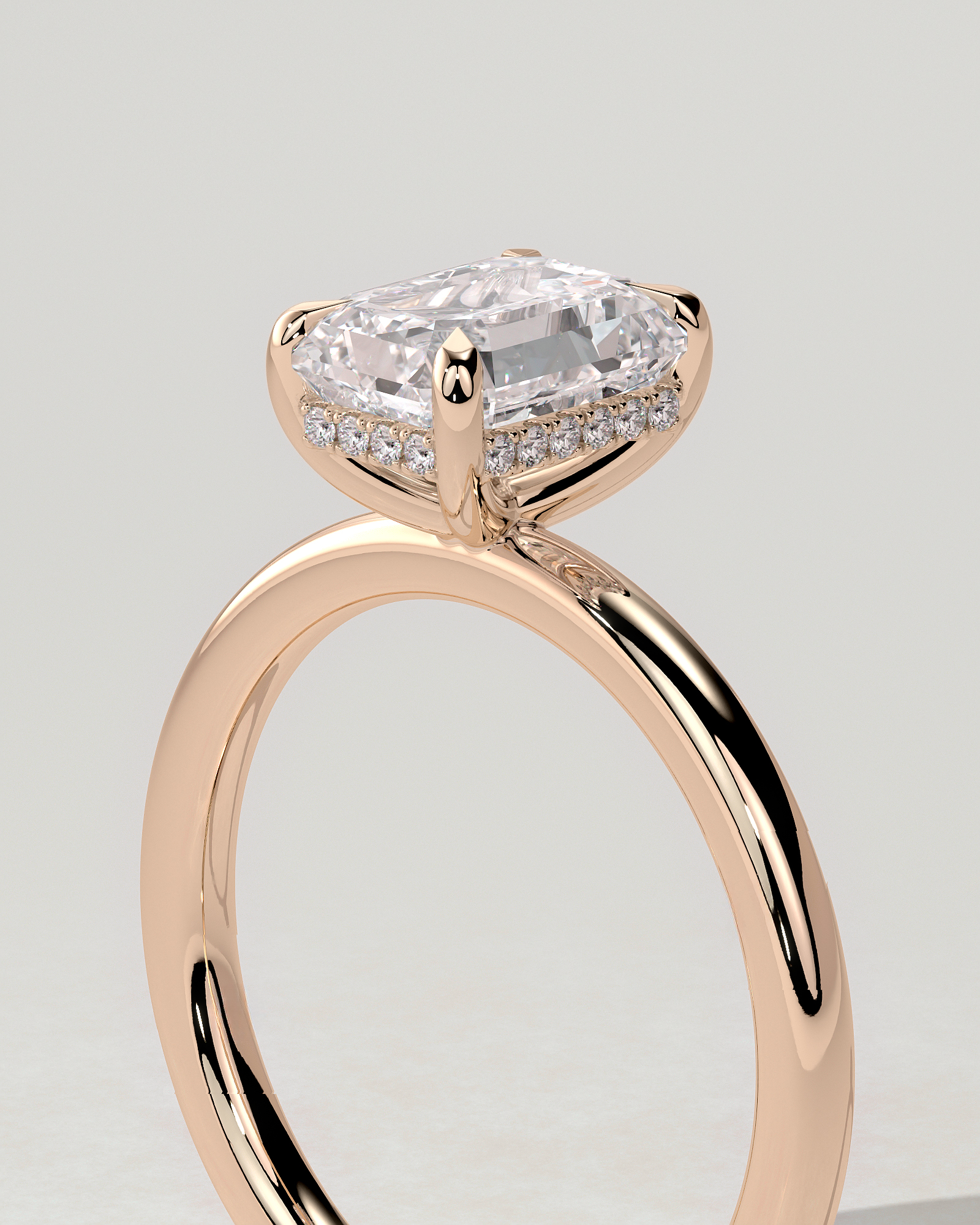 Alice Solitaire Emerald Ring