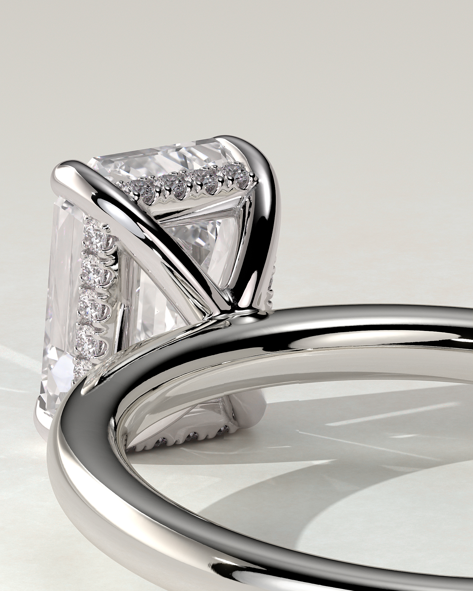 Alice Solitaire Emerald Ring