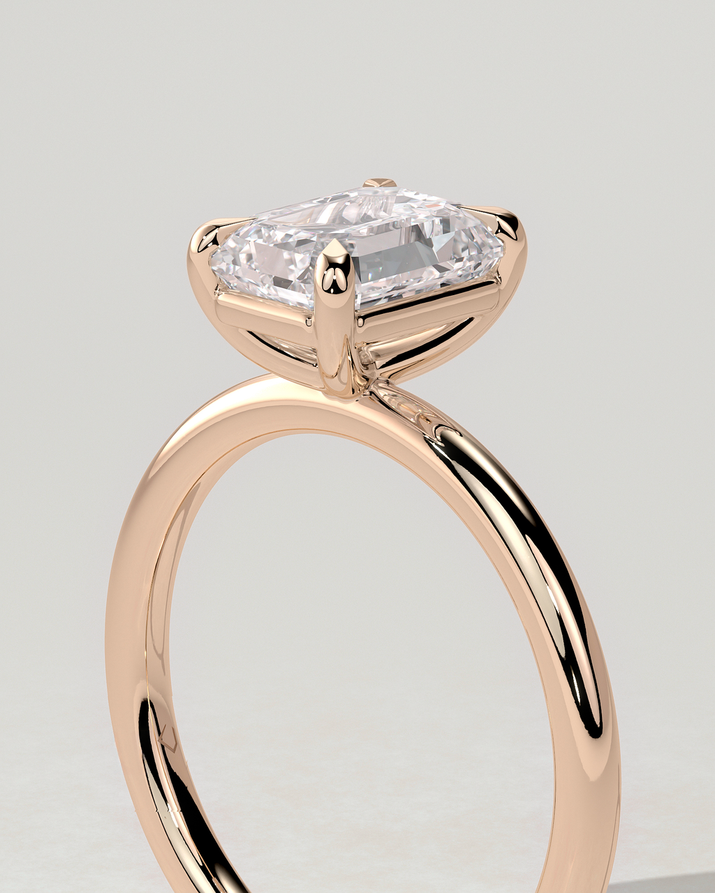 Alina Solitaire Emerald Ring