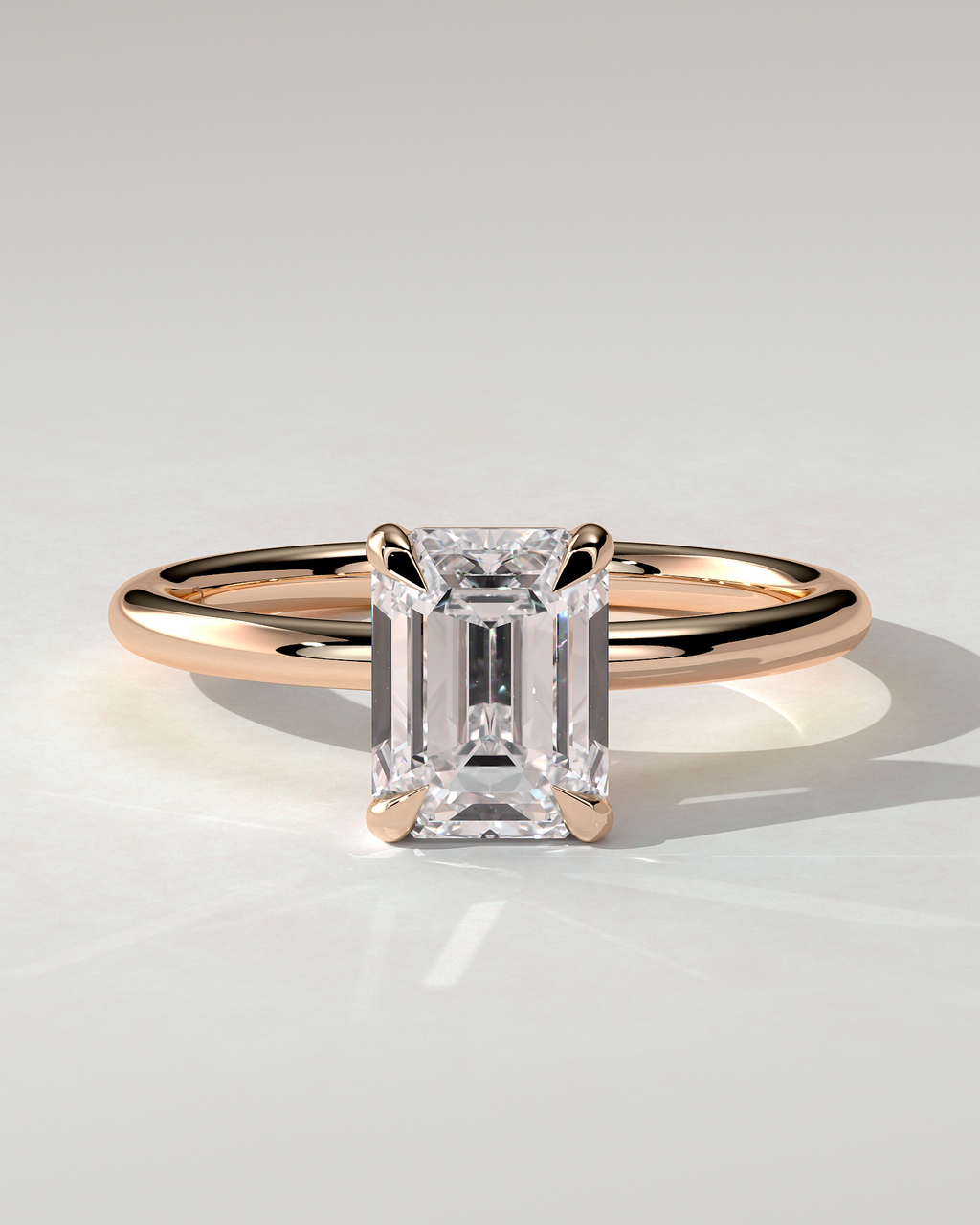 Alina Solitaire Emerald Ring