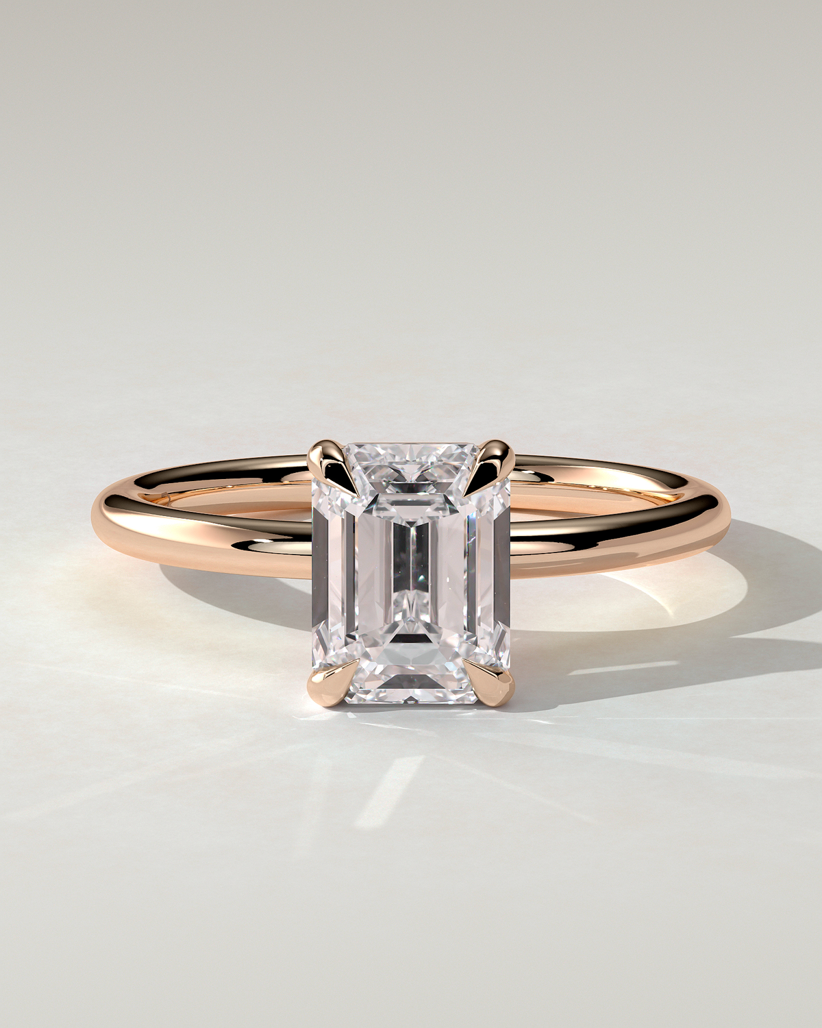 Alina Solitaire Emerald Ring