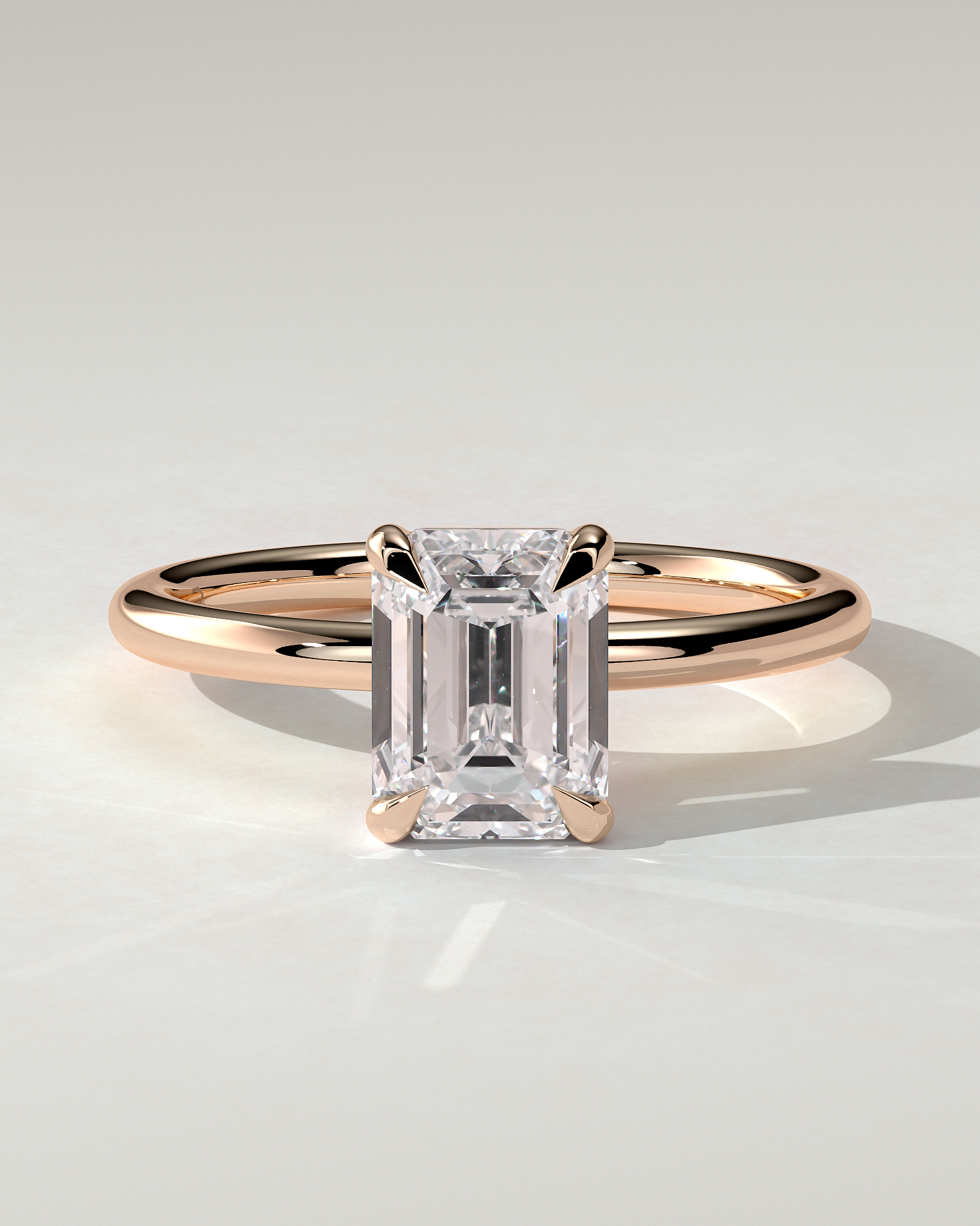 Alina Solitaire Emerald Ring