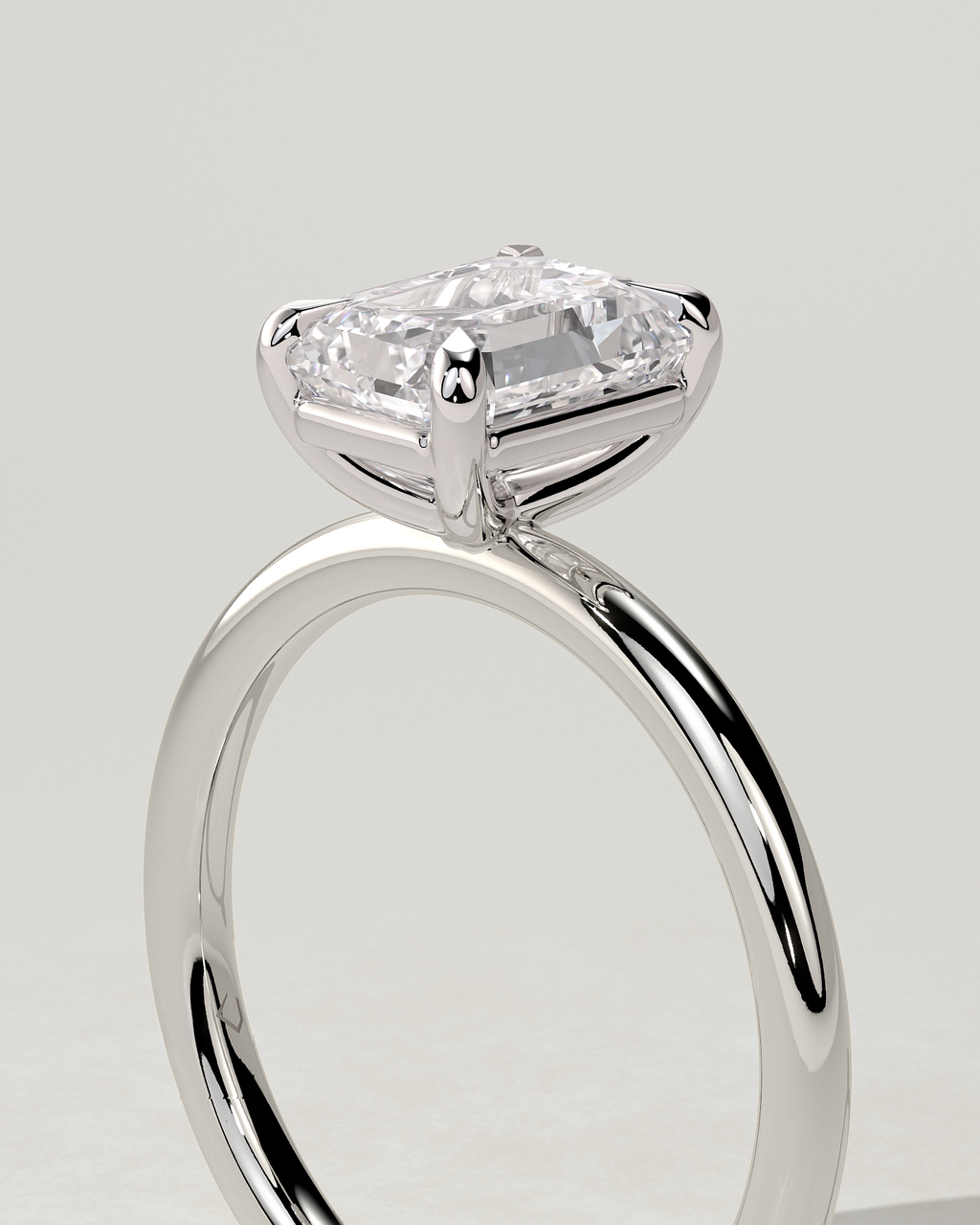 Alina Solitaire Emerald Ring